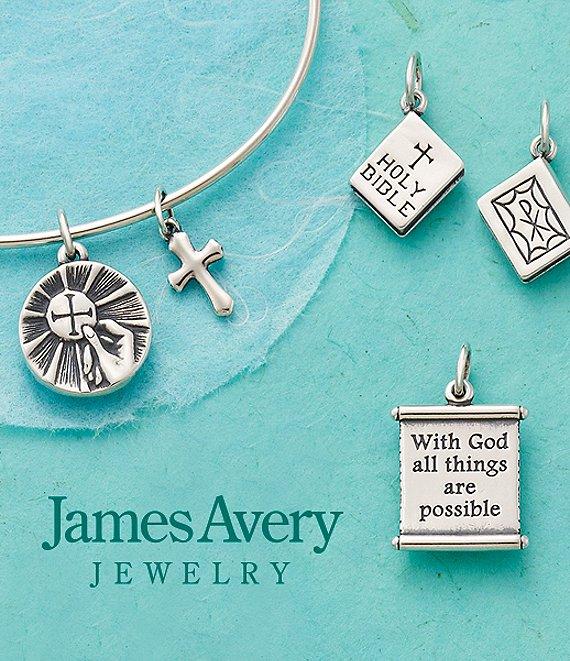 James Avery With God All Things Are Possible Scripture Scroll Sterling Silver Charm Product Image