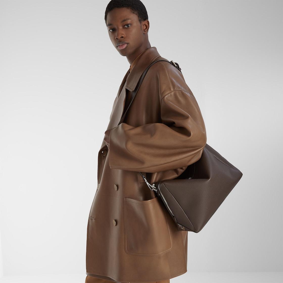 Fendi Lui LargeDark brown leather bag Product Image