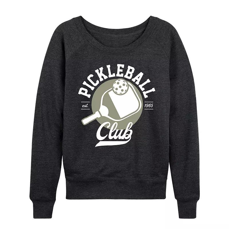 Women's Pickleball Club French Terry Long Sleeve Tee, Girl's,  Product Image