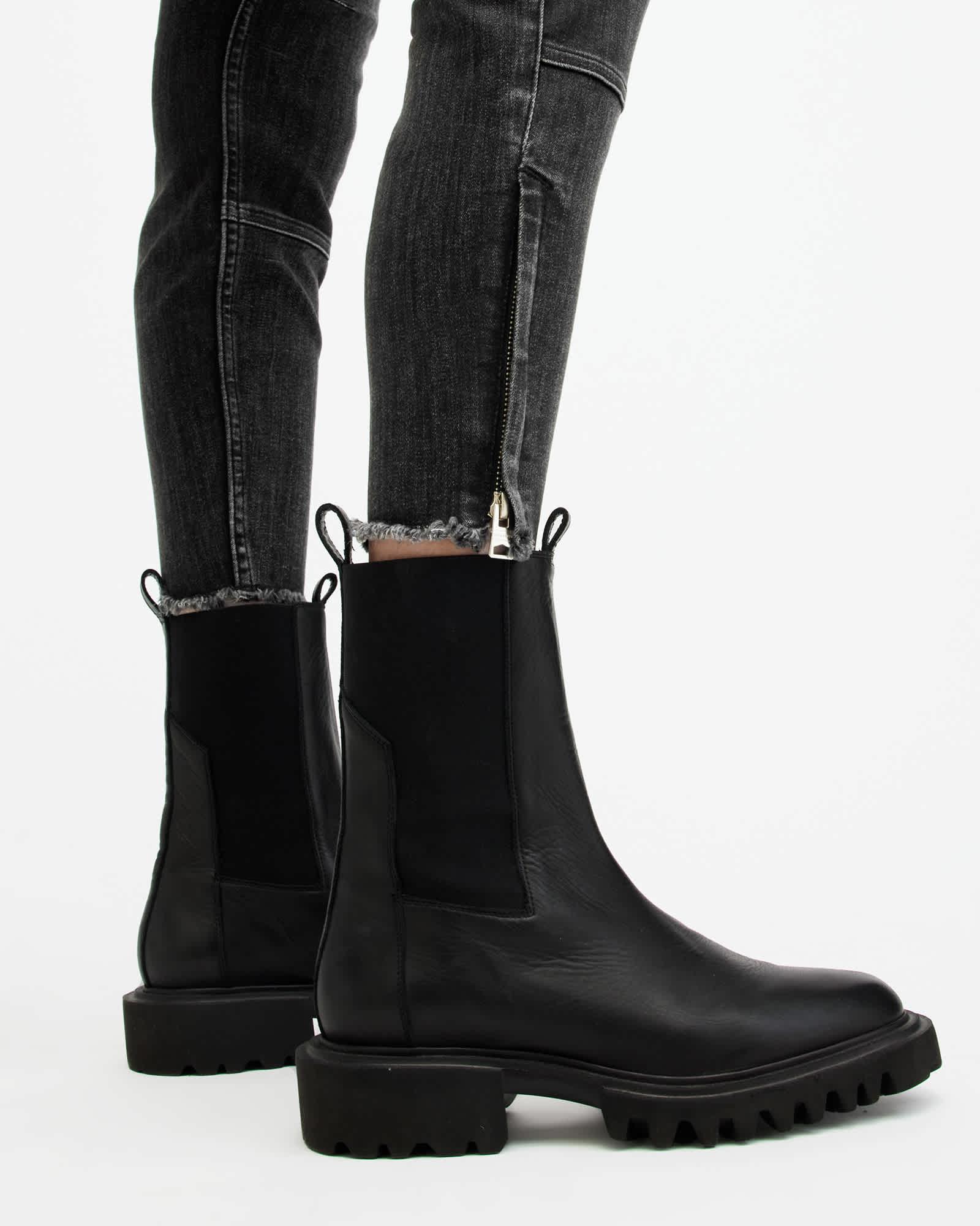 Duran Mid-Rise Skinny Cargo Denim Jeans Product Image