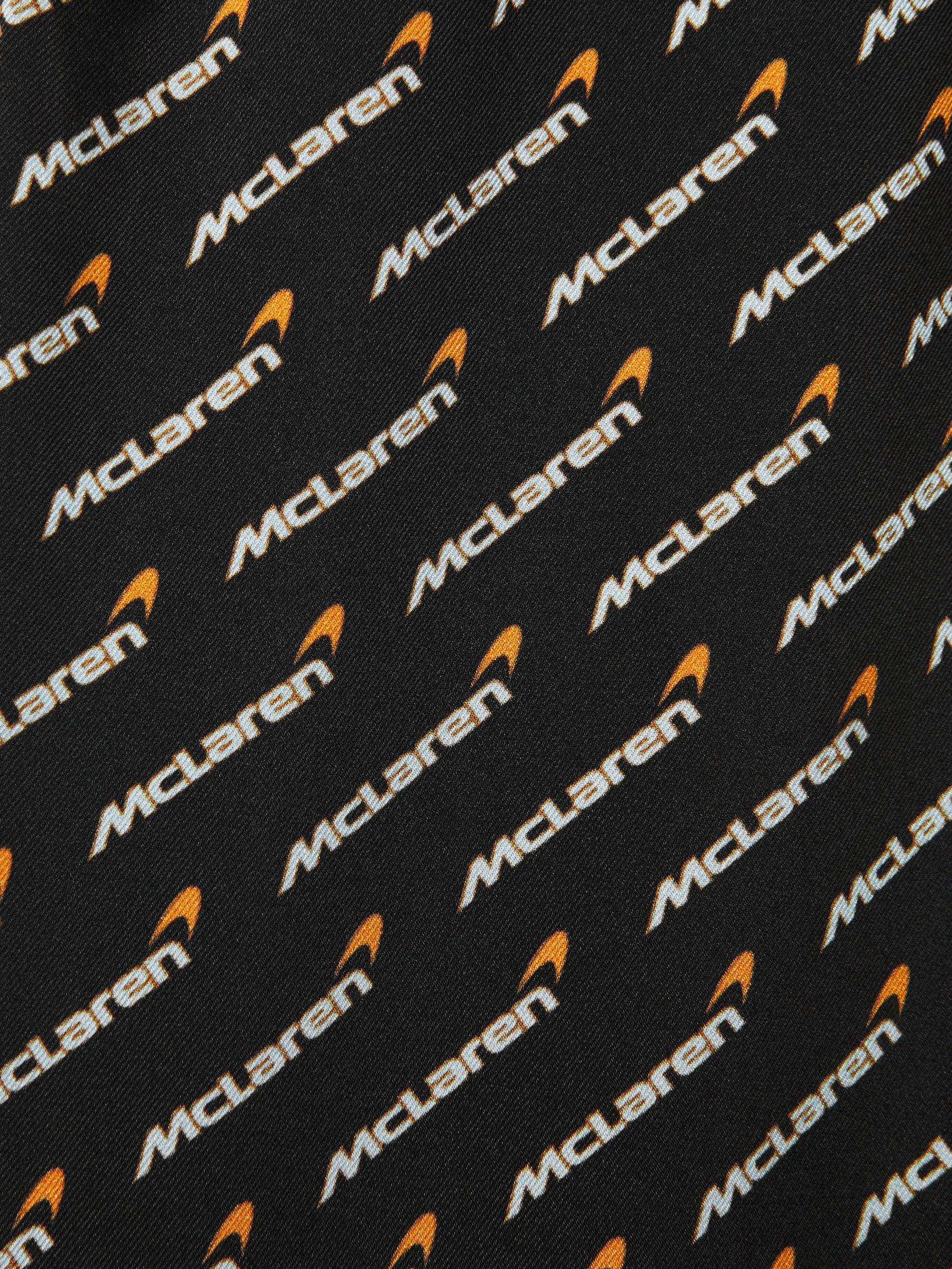 McLaren F1 Silverstone Wide Leg Drawstring Trousers in Black Multi Product Image