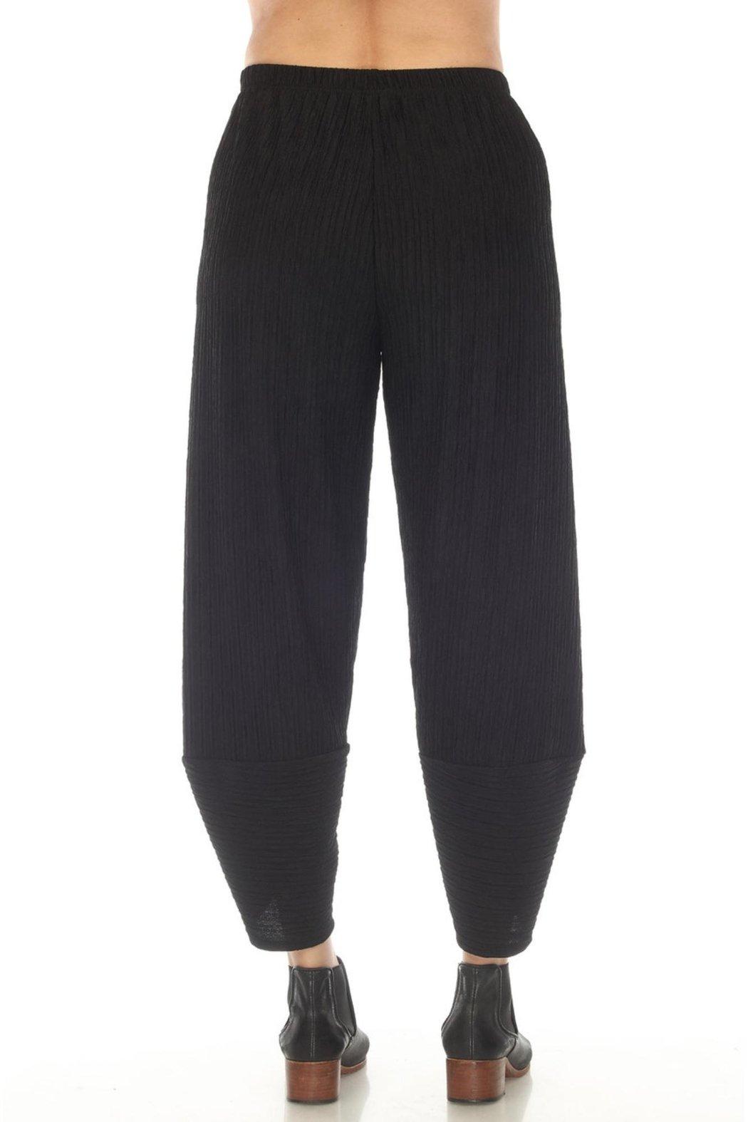Black Textured Knit Pant Product Image