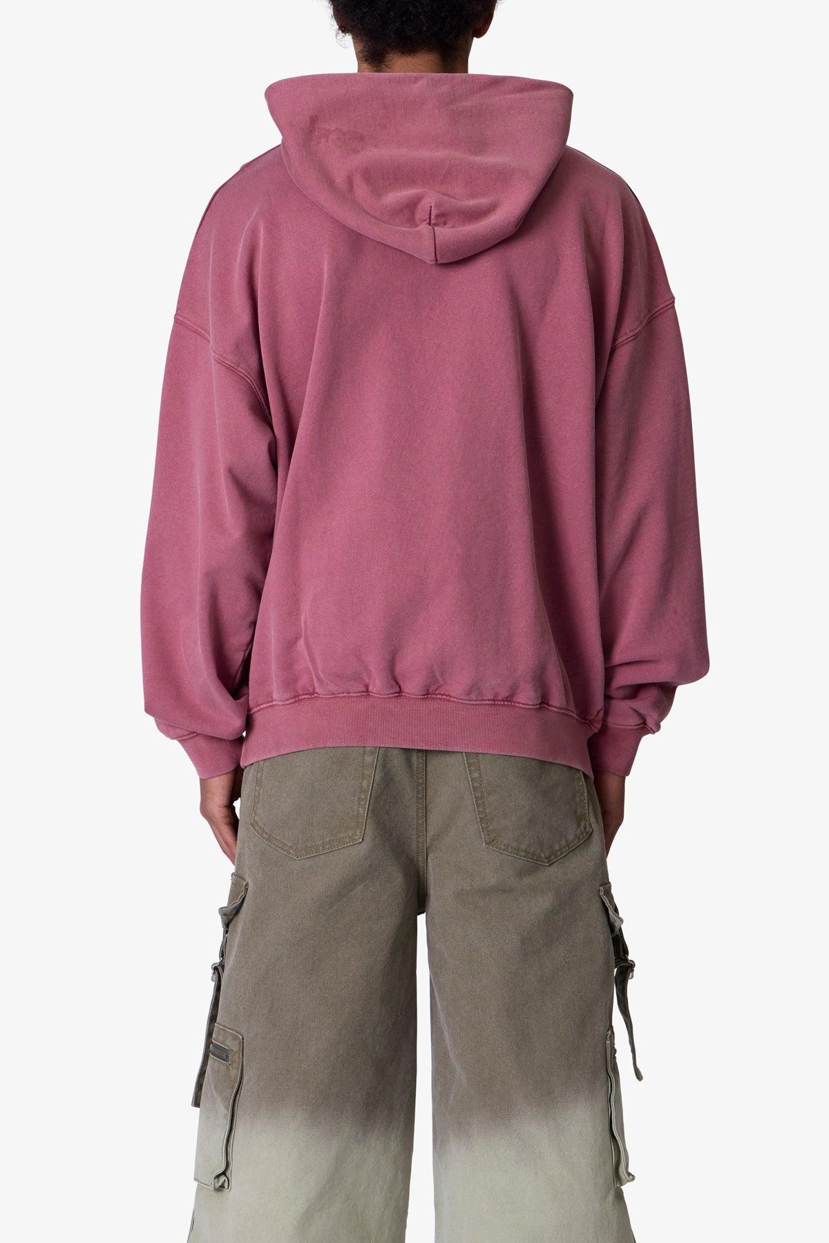 Raw Stitch Hoodie - Purple Product Image