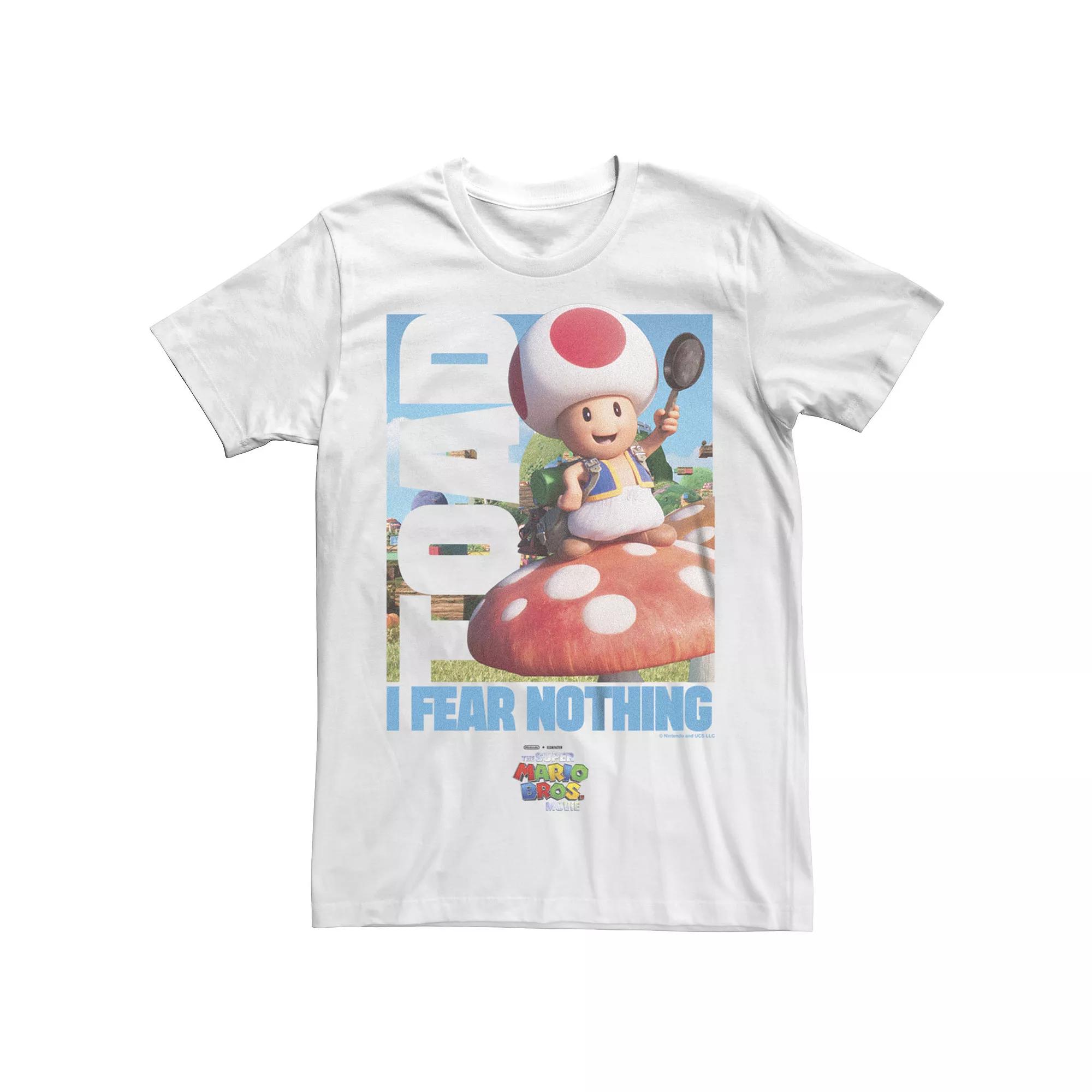 Big & Tall The Super Mario Bros. Movie Toad I Fear Nothing Mushroom Graphic Tee, Men's,  Product Image