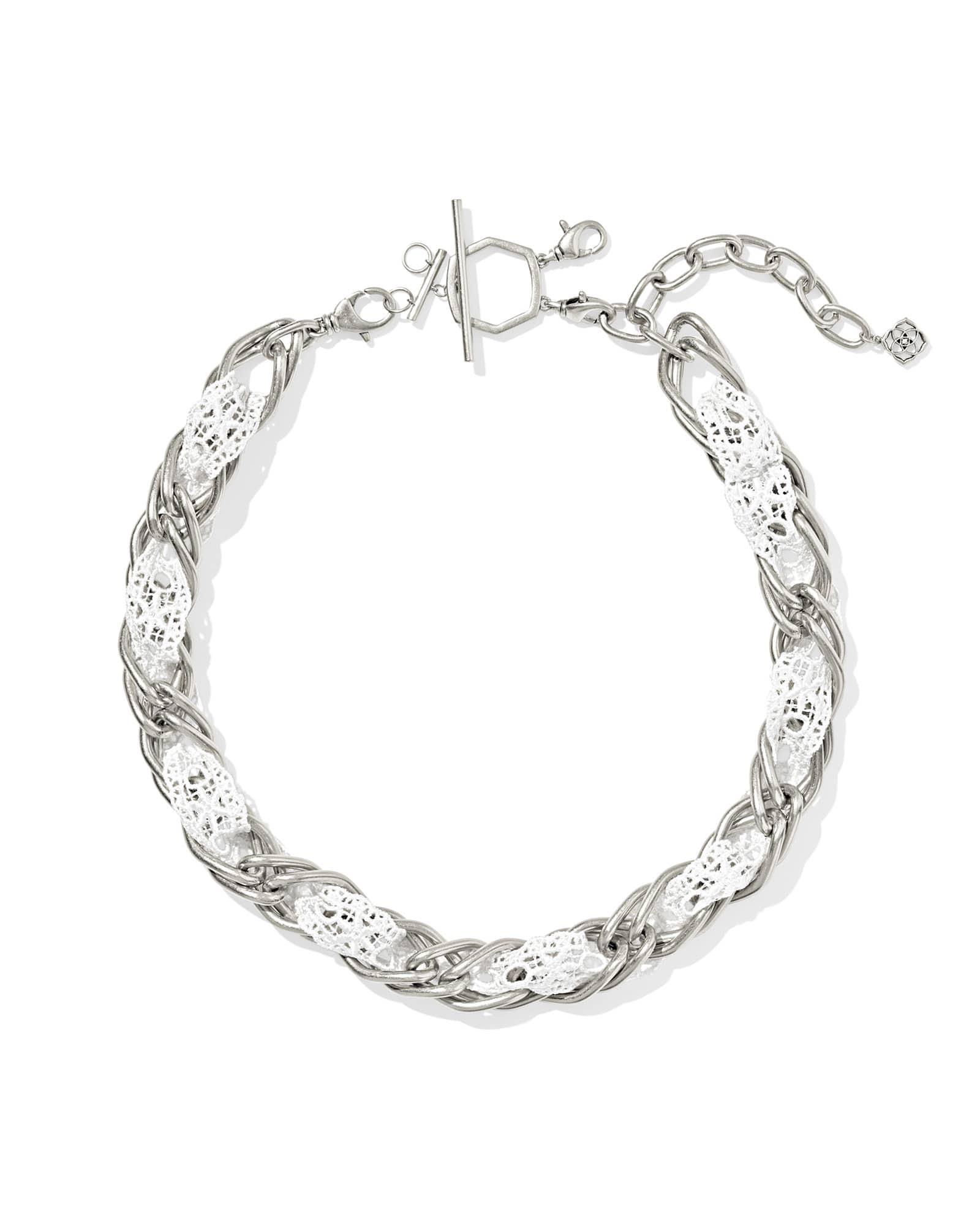 Mallory Rose Vintage Silver Statement Necklace Product Image