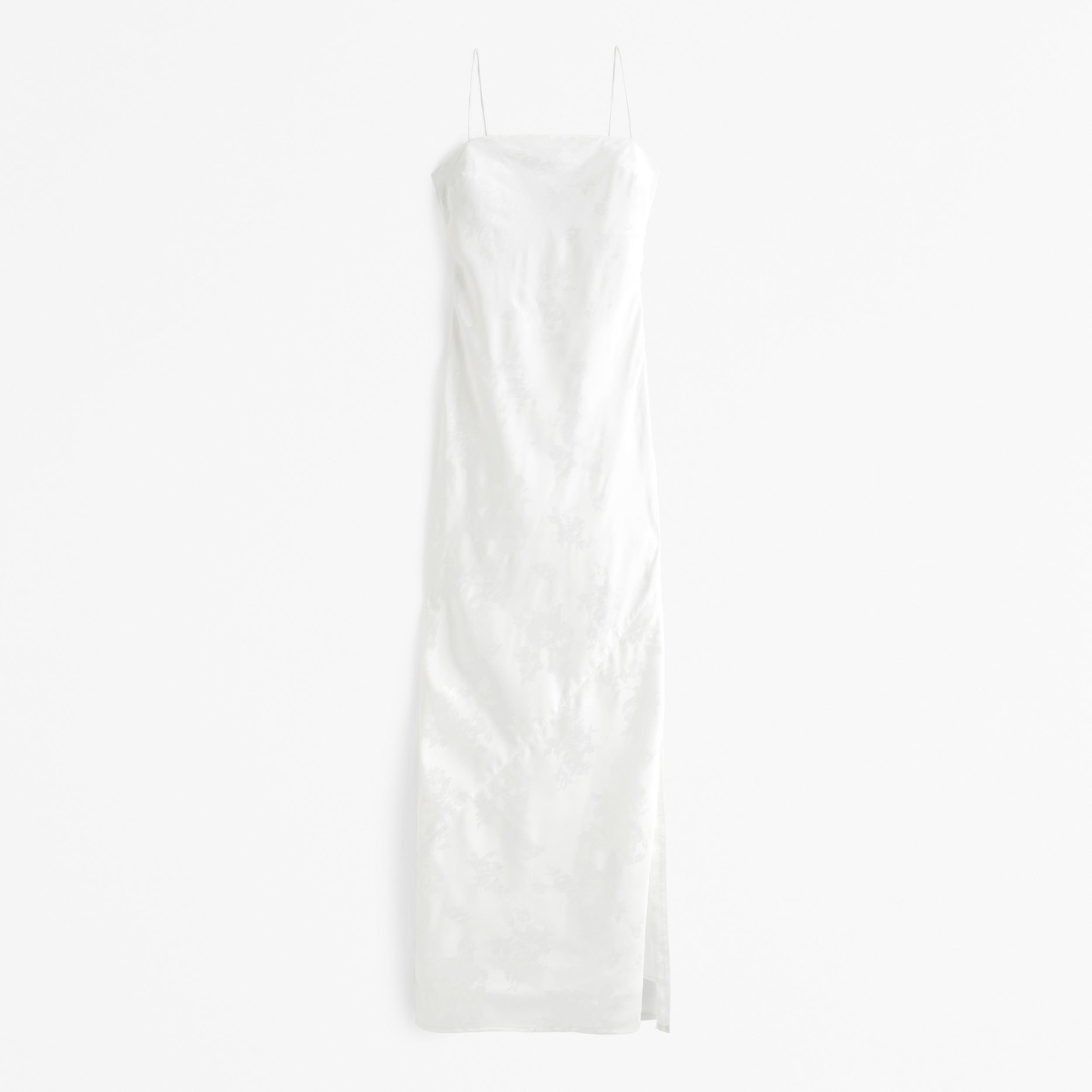 The A&F Julia Slip Satin Jacquard Maxi Dress Product Image