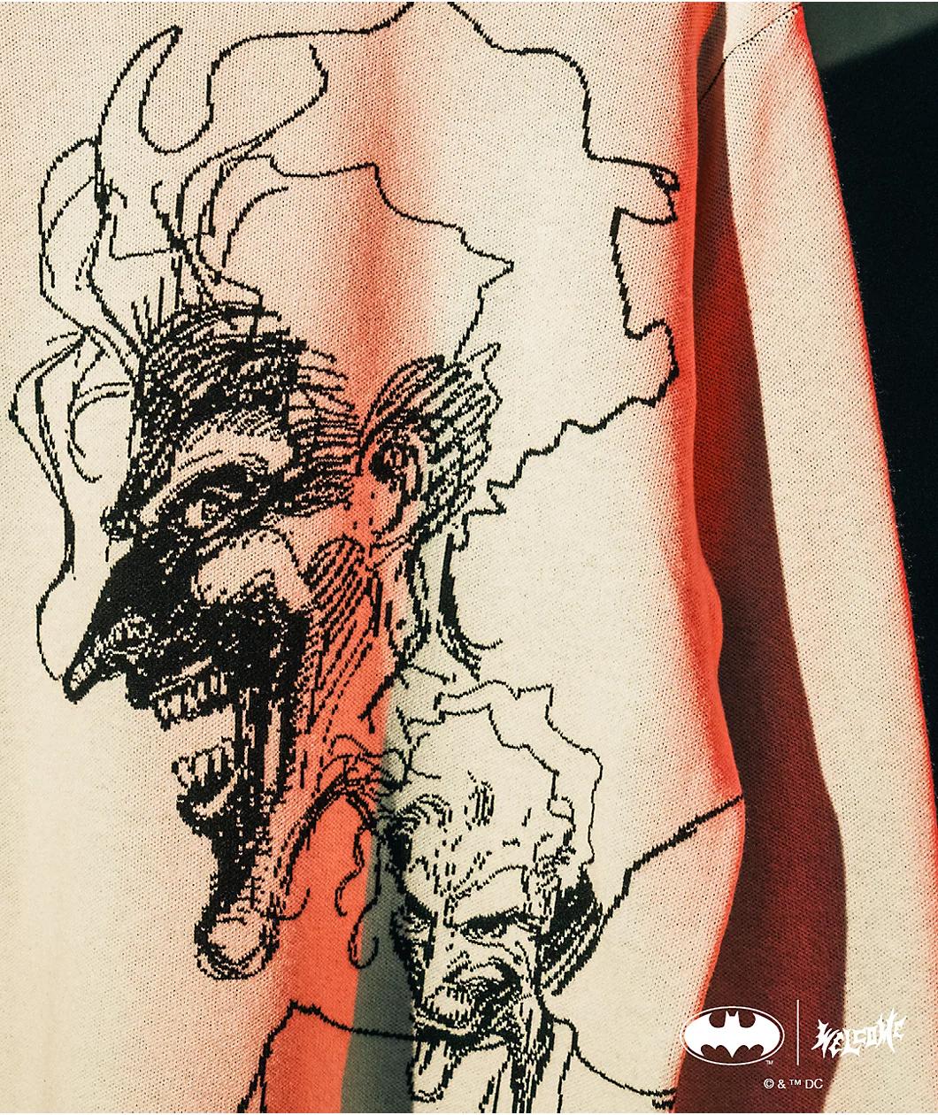 Welcome x Batman Joker Natural Sweater Product Image