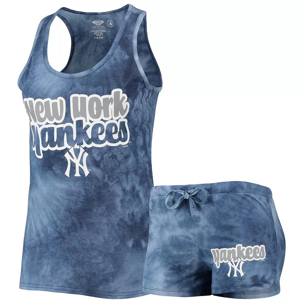 Women's Concepts Sport Navy New York Yankees Billboard Racerback Tank Top & Shorts Set,  Product Image