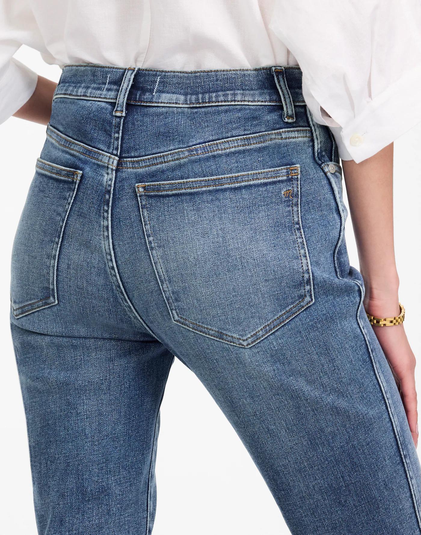 Petite High-Rise Stovepipe Jeans in Ashland Wash Product Image