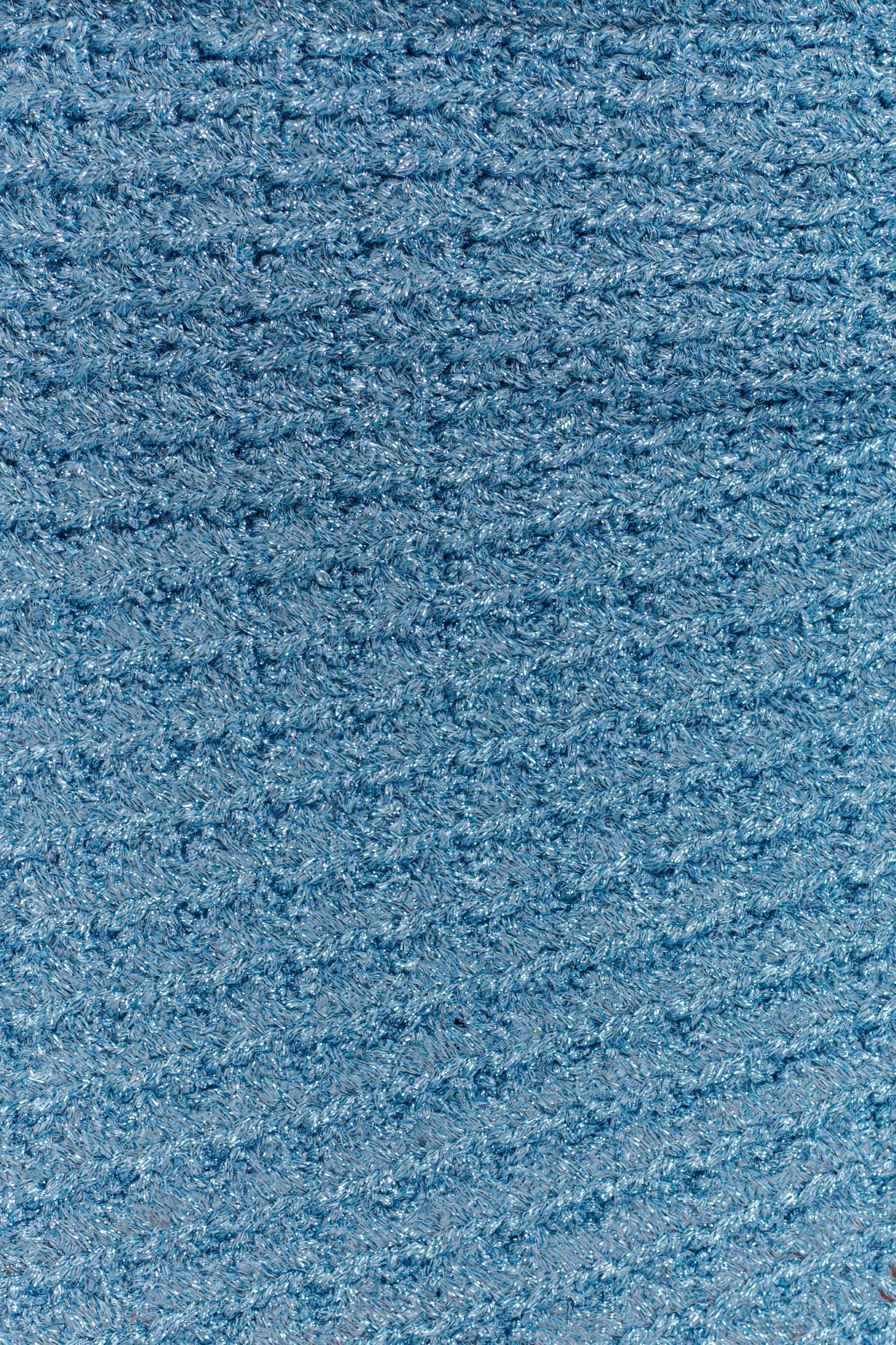 Waverley Metallic Knit Mini Skirt - Blue Product Image