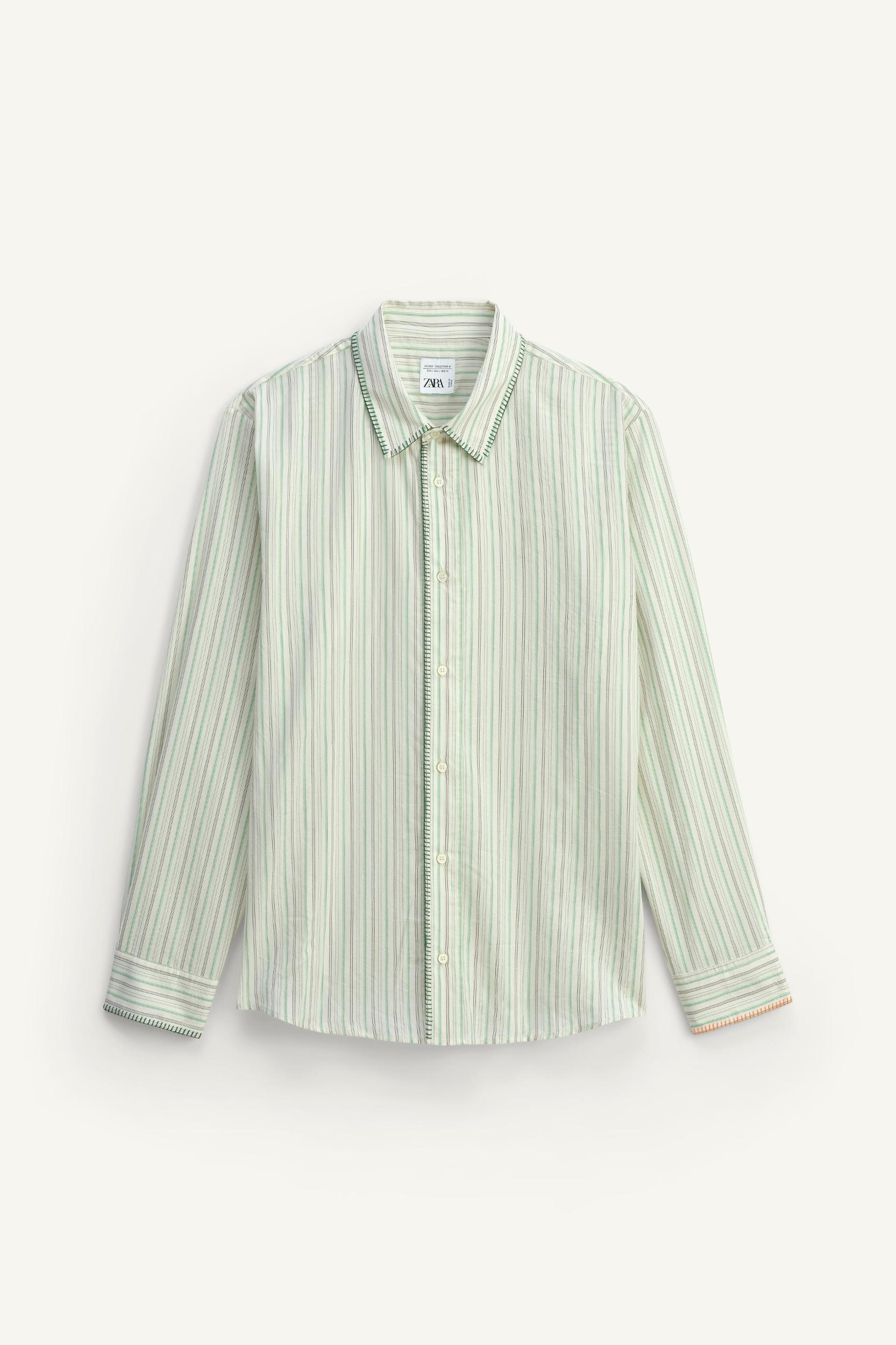 LIMITED EDITION COTTON-SILK STRIPED SHIRT Product Image