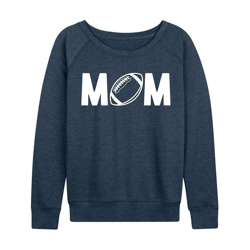 Women's Mom Football French Terry Long Sleeve Tee, Girl's,  Product Image