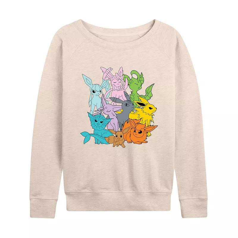 Women's Pokemon Eevolutions French Terry Long Sleeve Tee,  Product Image