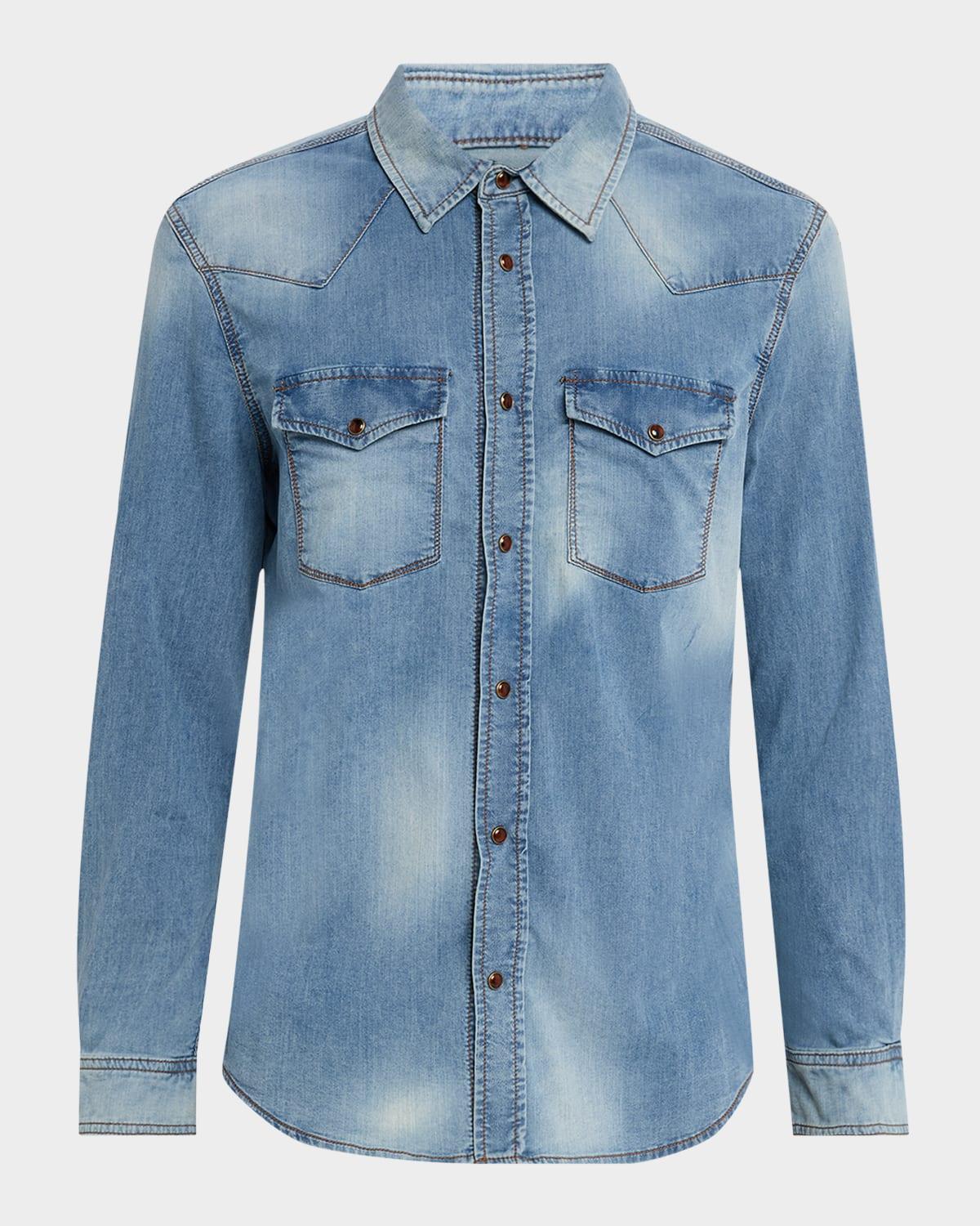 Men's Eastwood Denim Western Shirt Product Image