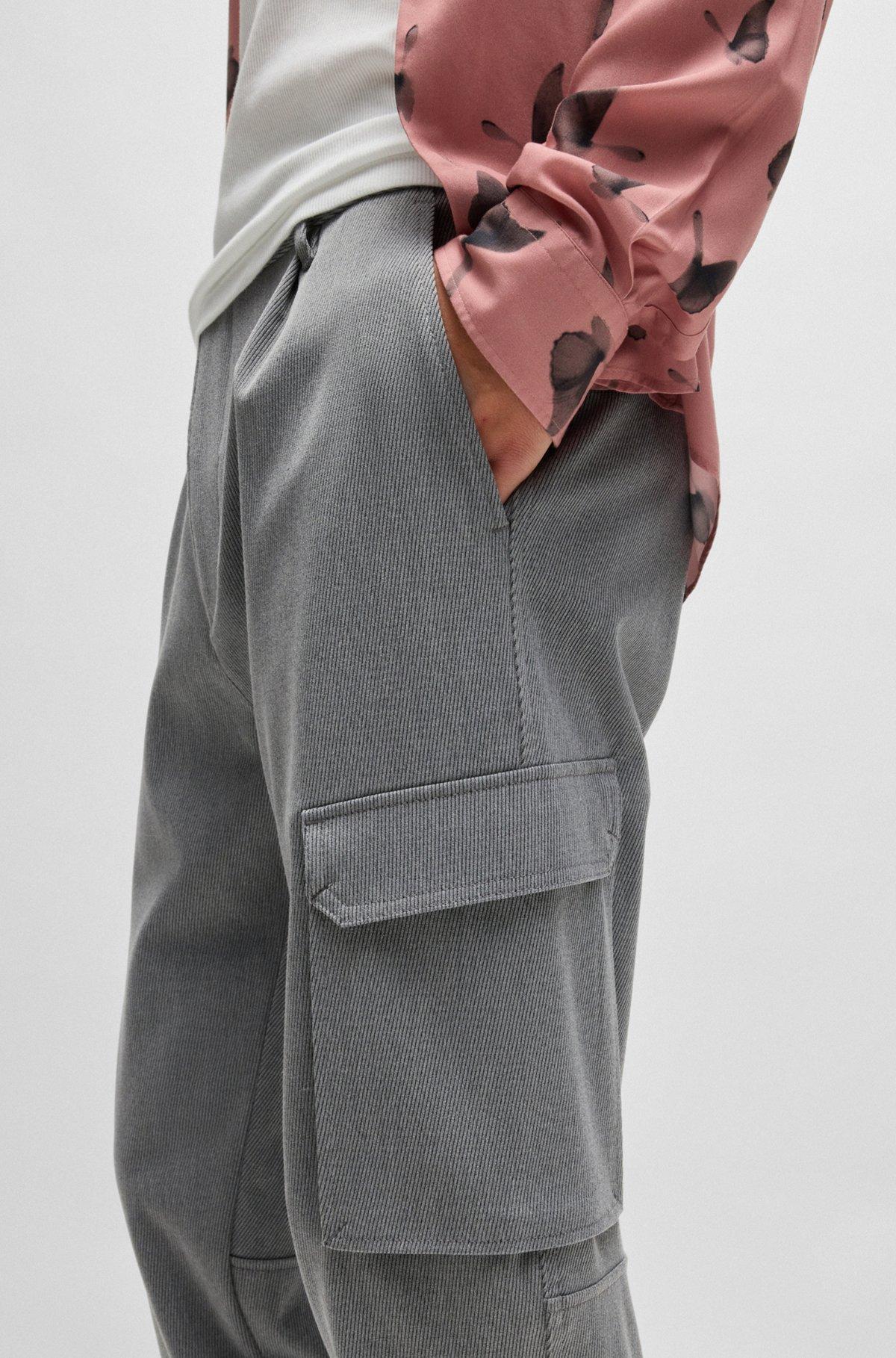 Slim-fit trousers in stretch gabardine Product Image