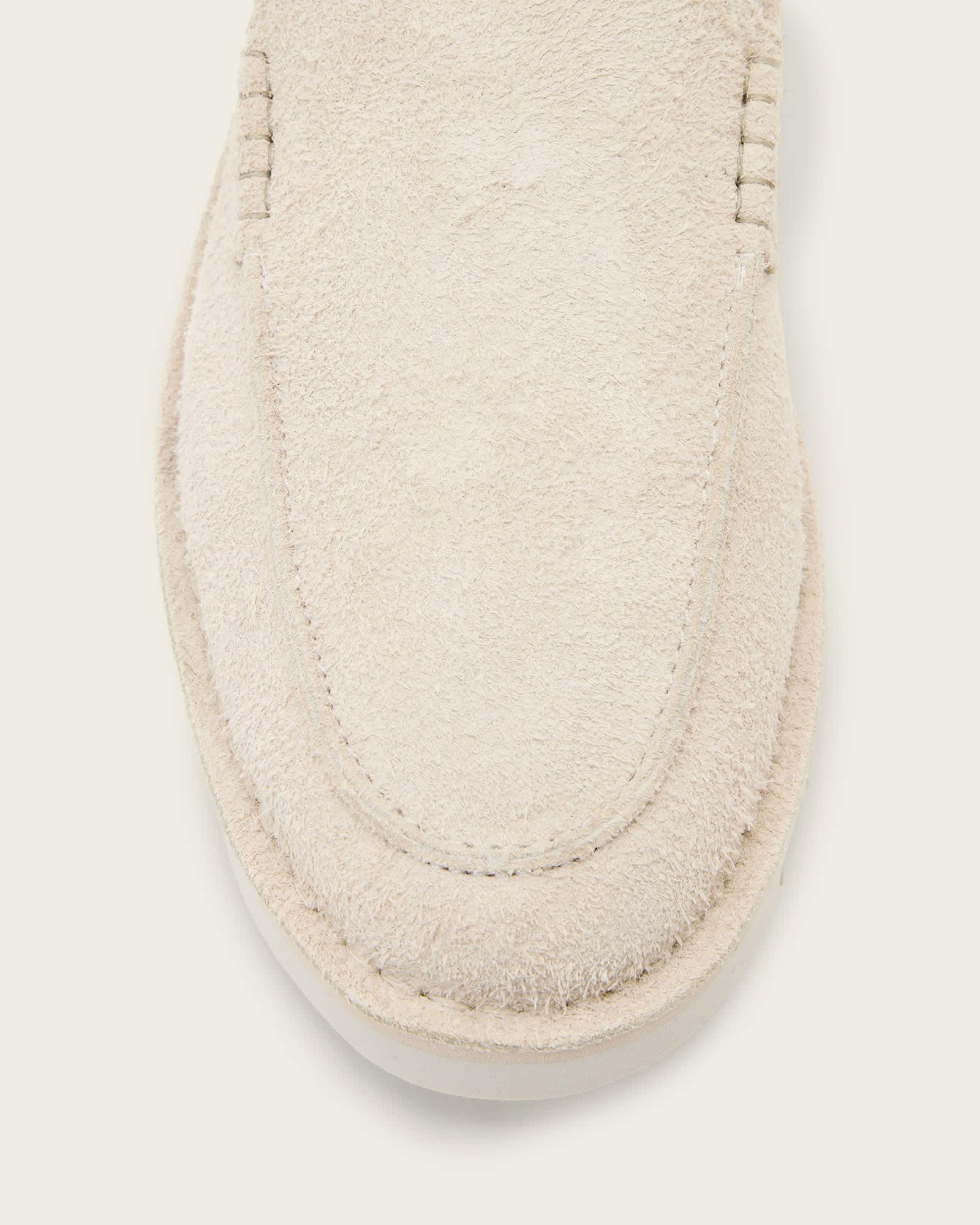 Slix Leather Loafers Chalk White | ALLSAINTS US Product Image