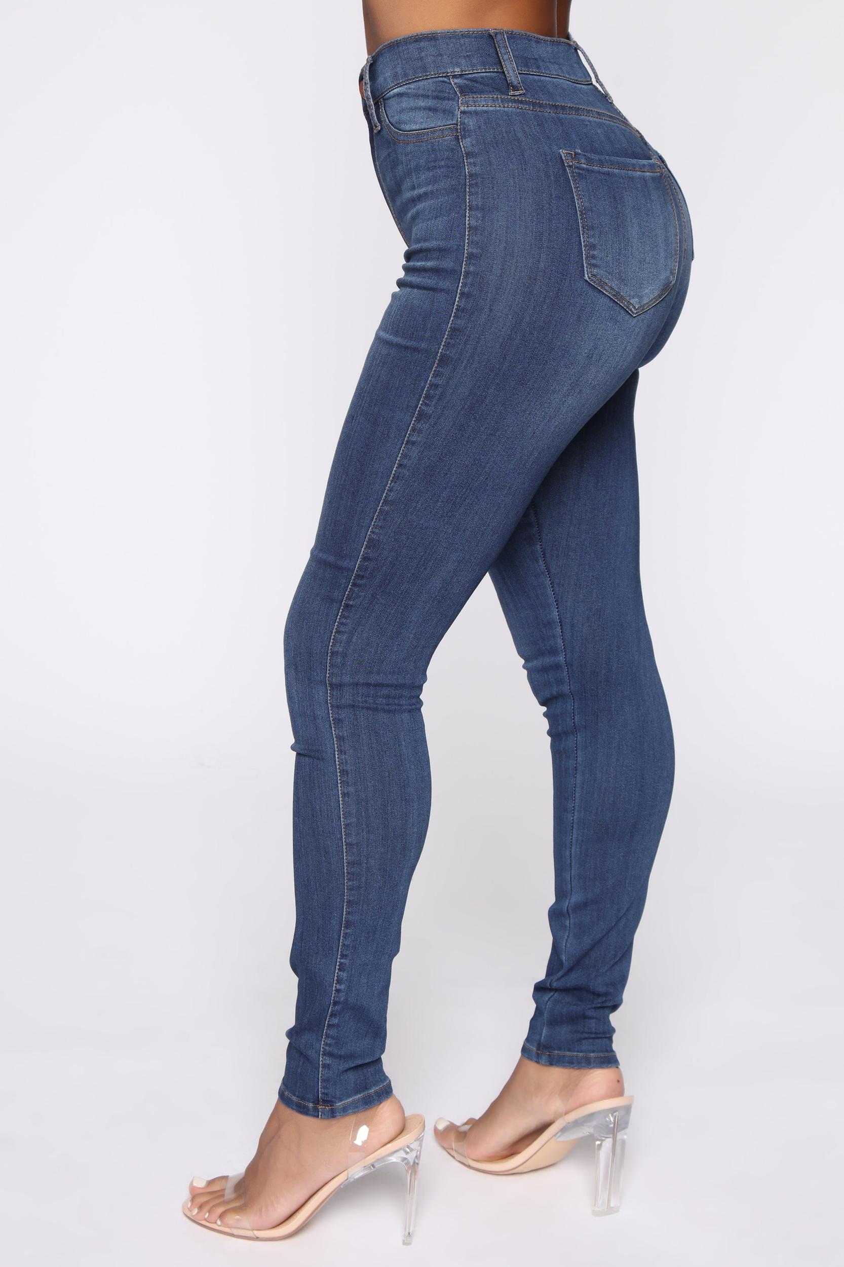 Emma Super Stretch High Rise Skinny Jean - Medium Wash Product Image