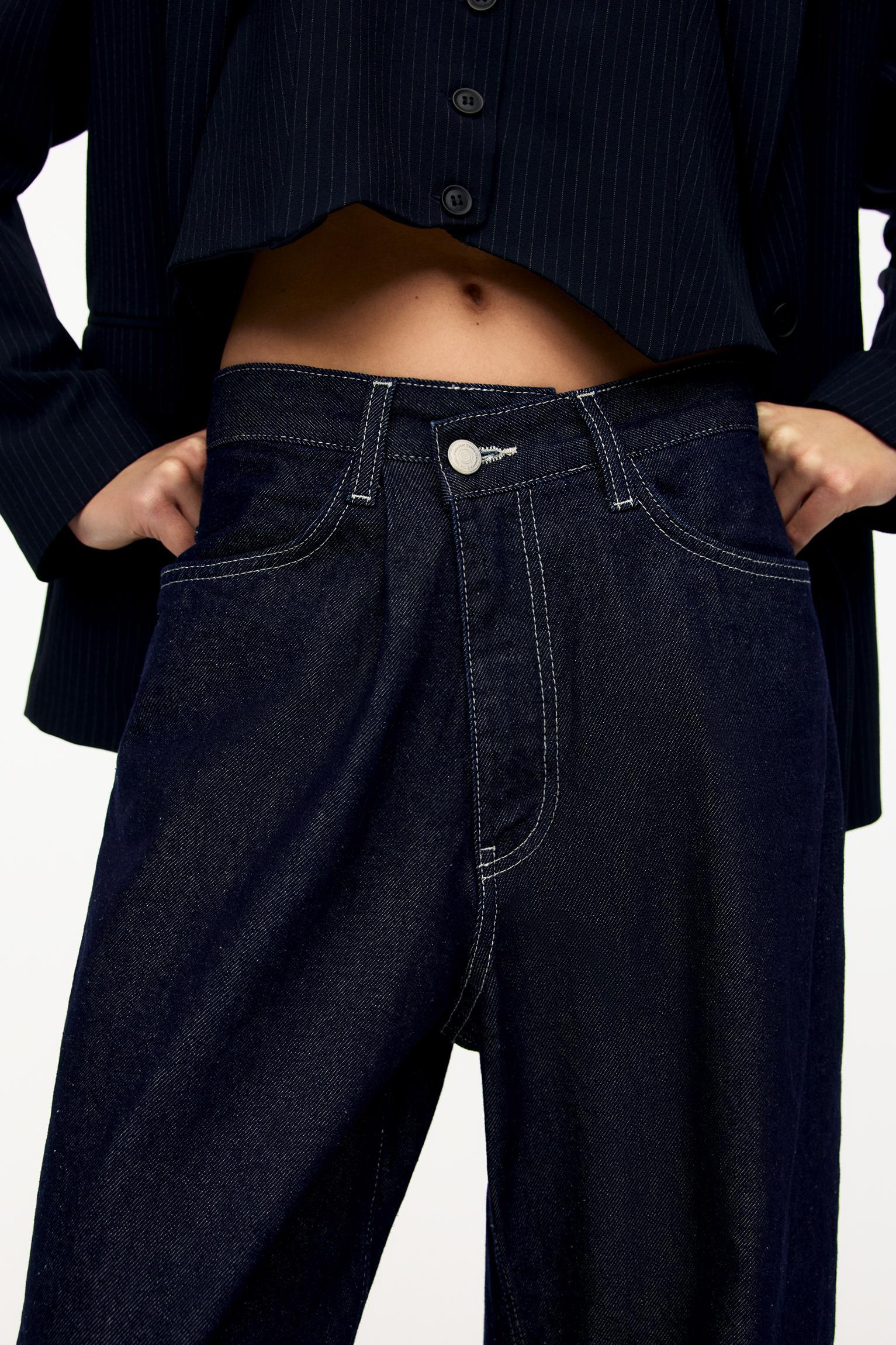 Super baggy jeans with crossover waistband Product Image