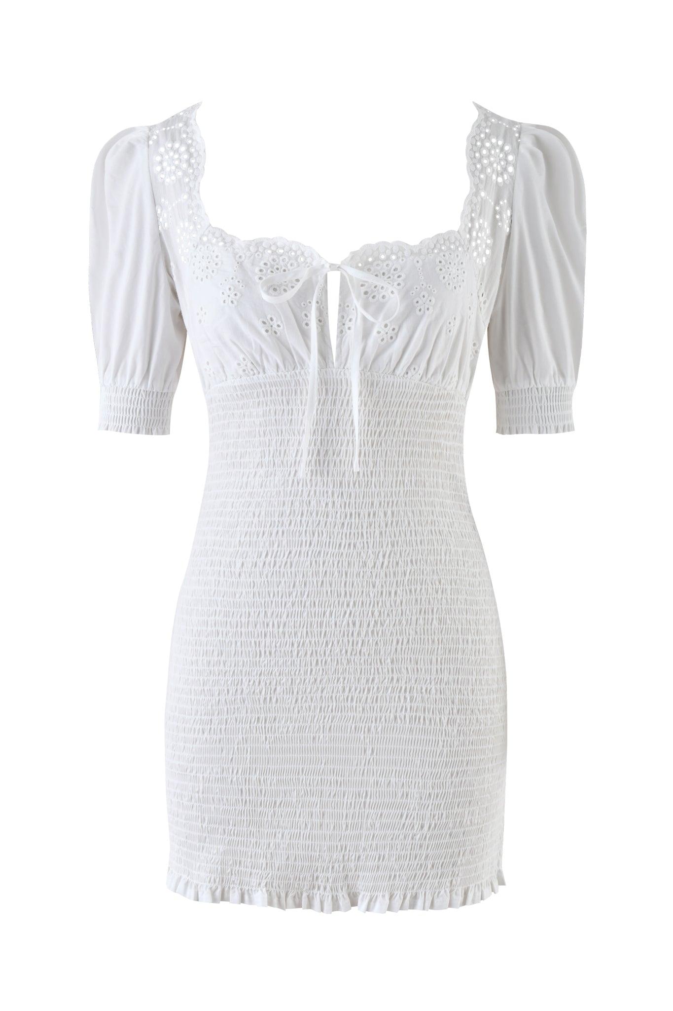 LEVI MINI DRESS - WHITE Product Image