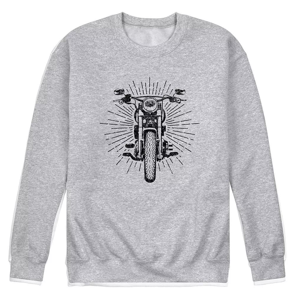 Men's Vintage Motorcycle Fleece Sweatshirt,  Product Image