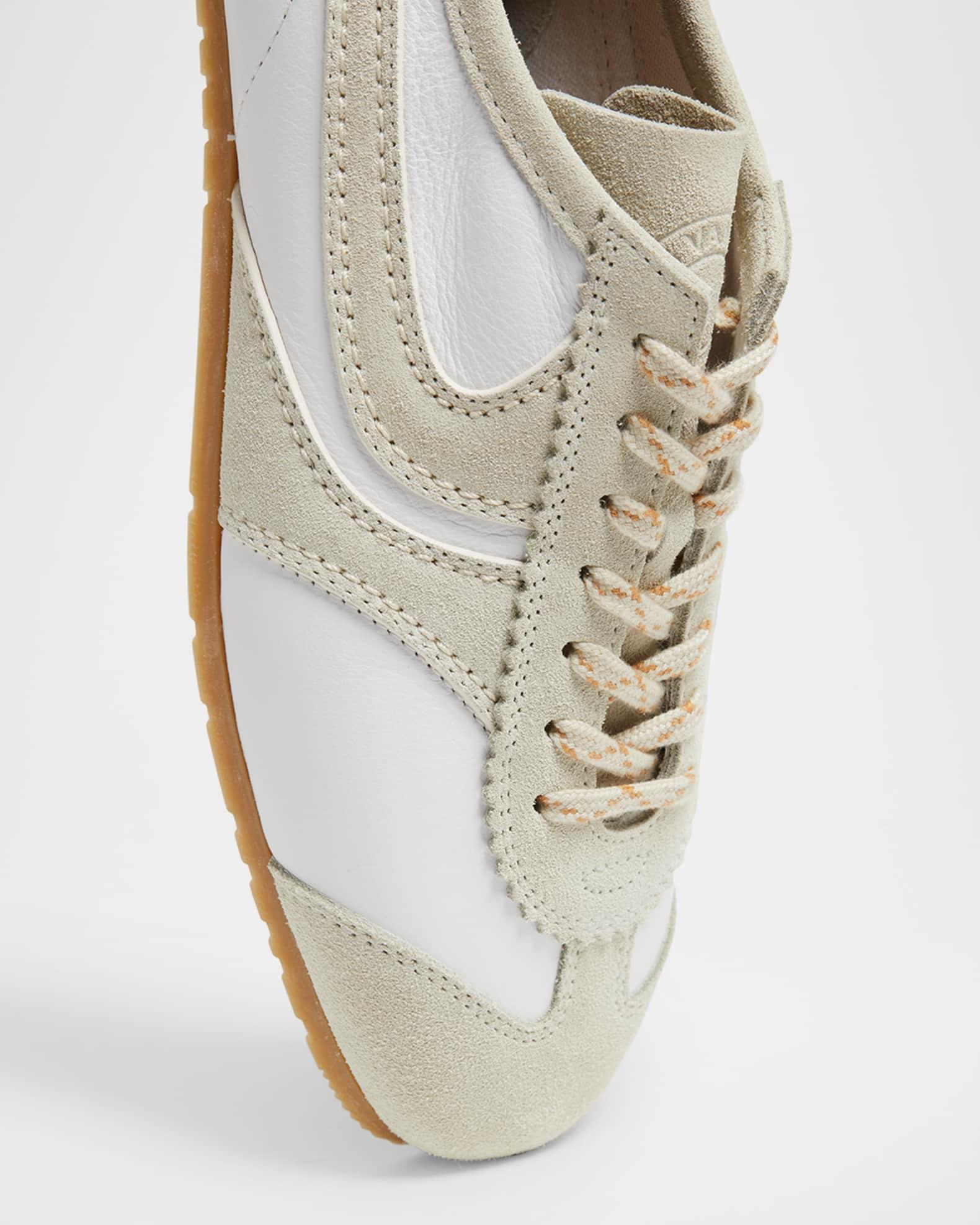 Dustin Mixed Leather Retro Sneakers Product Image