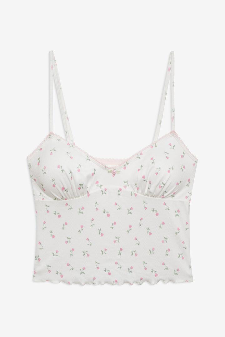 Elliana Sleep Top — White Product Image