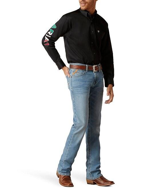 Ariat Classic Fit Long Sleeve Team Logo Twill Shirt Product Image