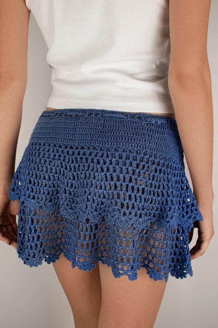 Double ruffle crochet skirt Product Image