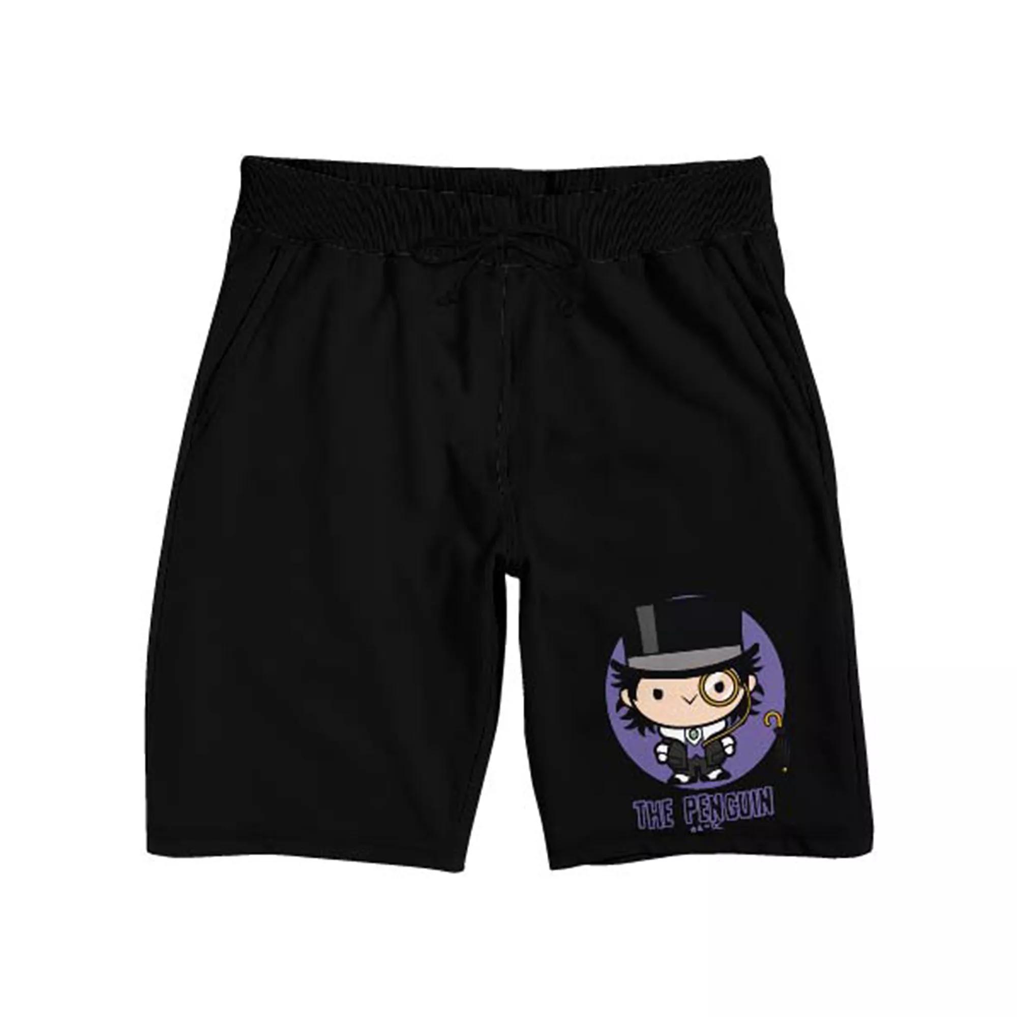 Men's Original & Unrestored DC Comcis Batman 66 Chibi Pajama Shorts, Size: Small, Black Product Image