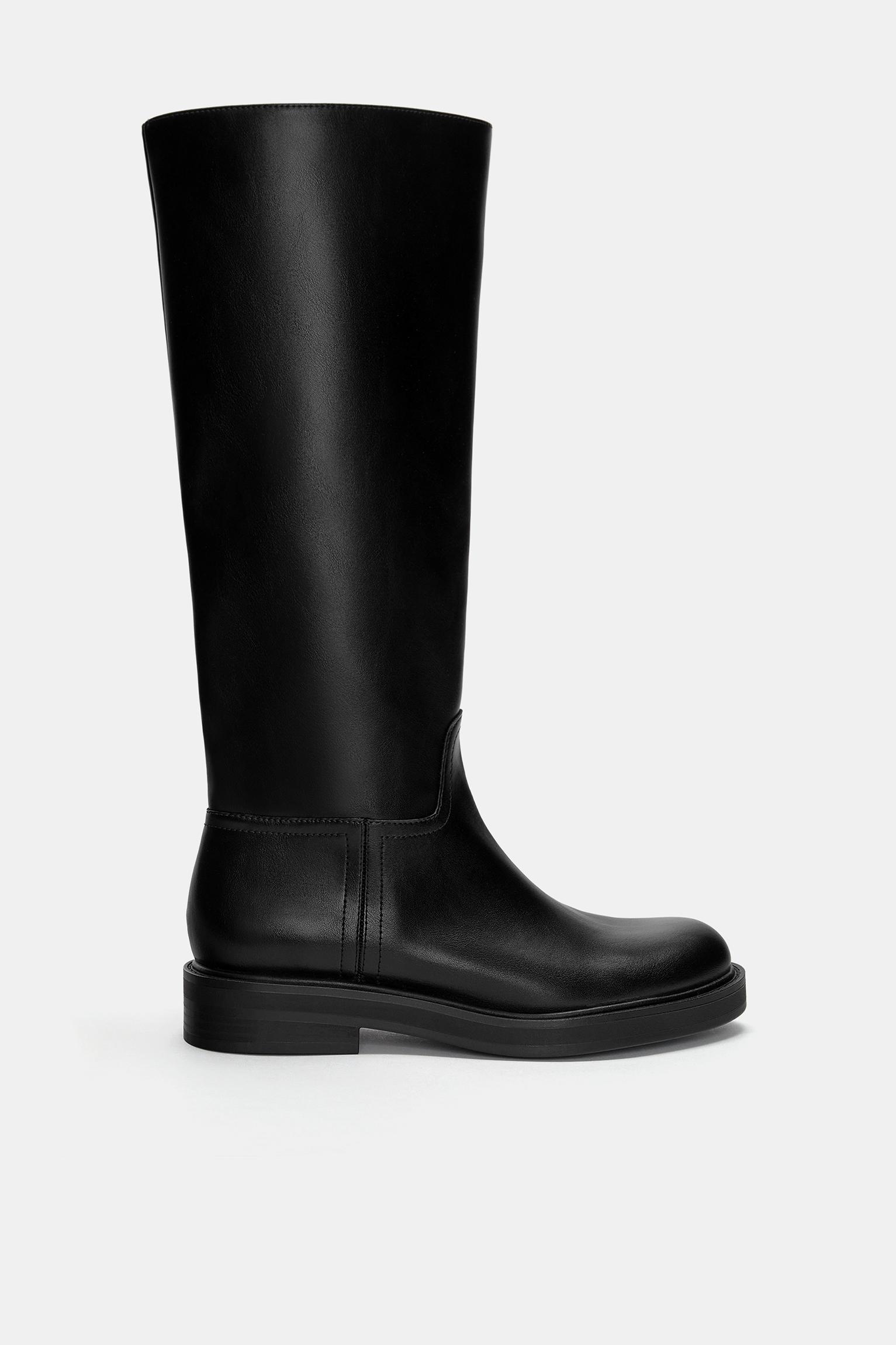 Flat knee-high boots Product Image