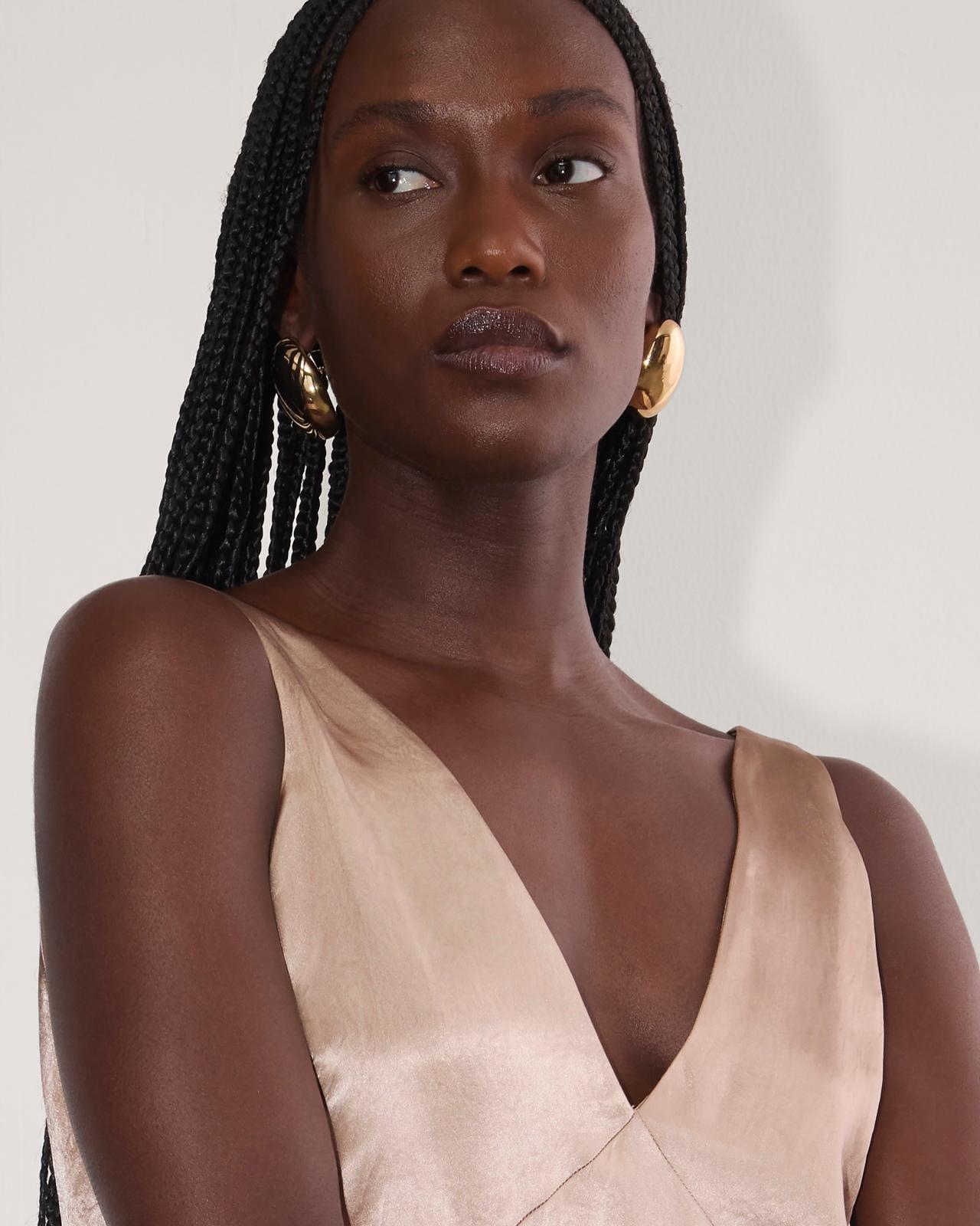 The Satin Slip Dress Product Image