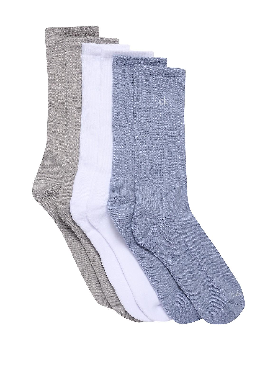 Calvin Klein Mens Cushion 6-Pack Crew Socks - Multi Product Image