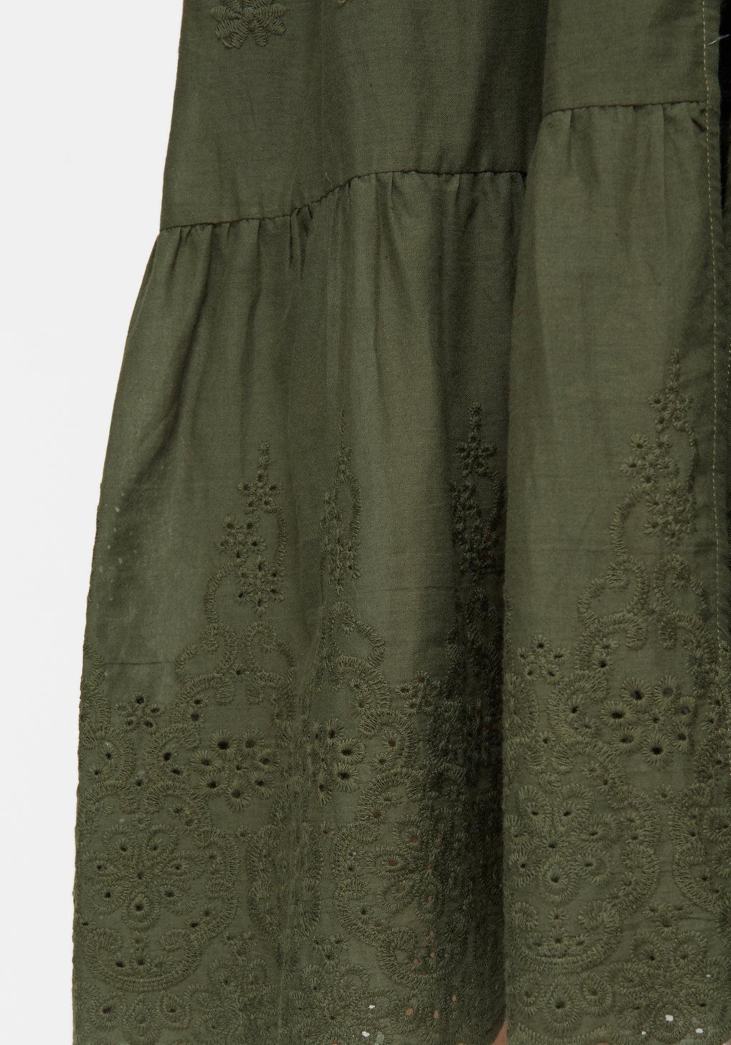 Gossamer Tiered Overdress - Green Product Image