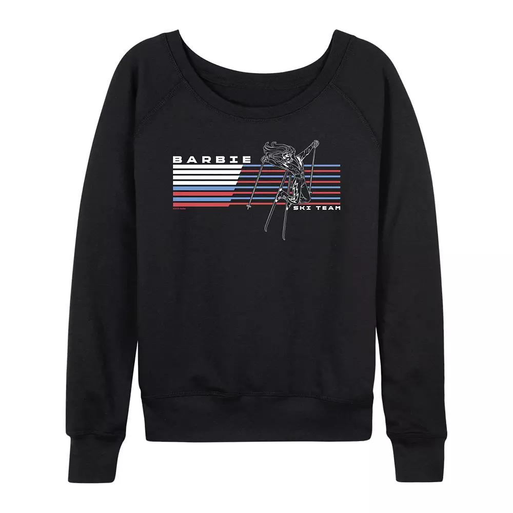 Women's Barbie Ski Team French Terry Long Sleeve Tee,  Product Image