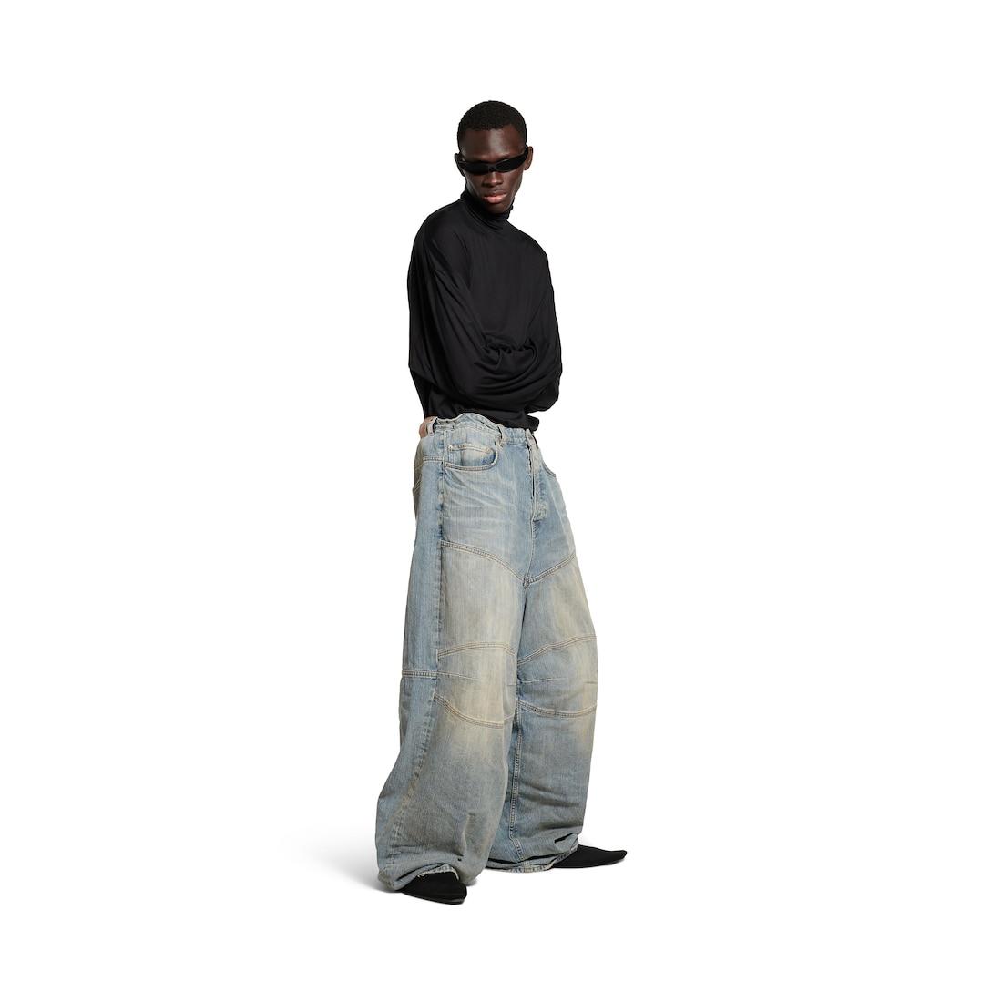 Men's Baggy Pants in Light Blue Product Image