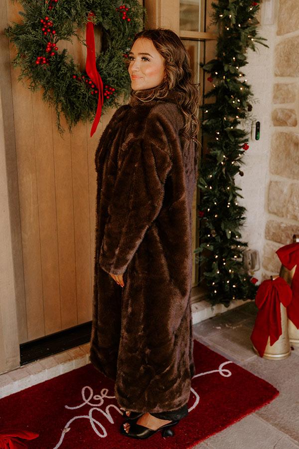 Uptown Allure Plush Faux Fur Coat Product Image