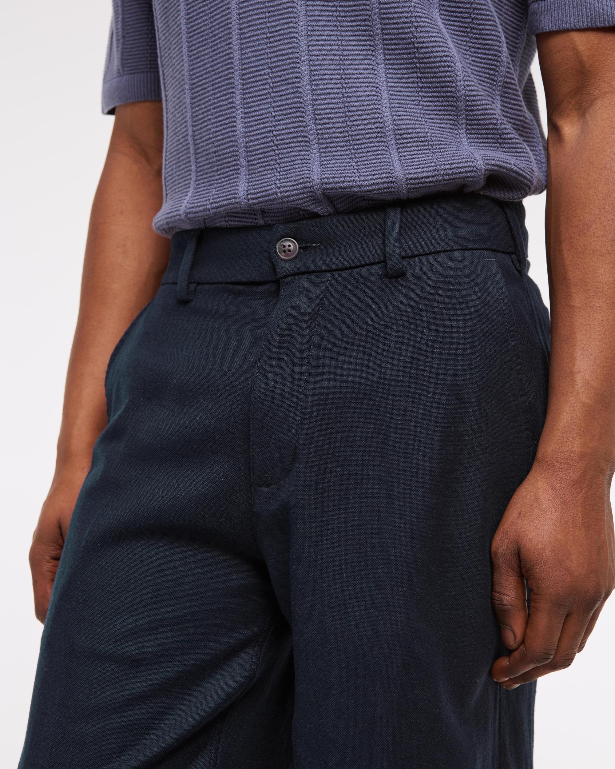 Baggy Tailored Linen-Blend Trouser Product Image