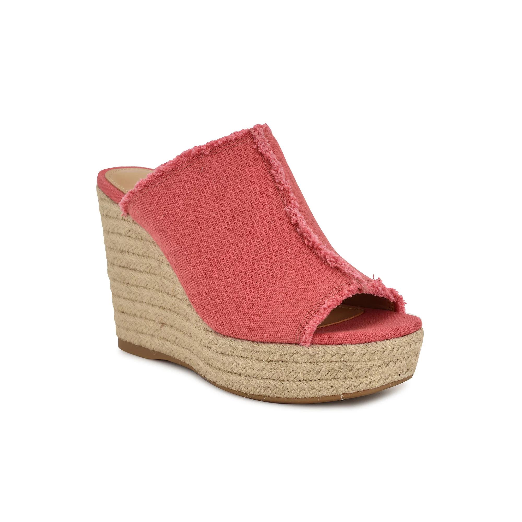 Nine West Baja Women's Wedge Slip-On Open Toe Sandals,  Product Image