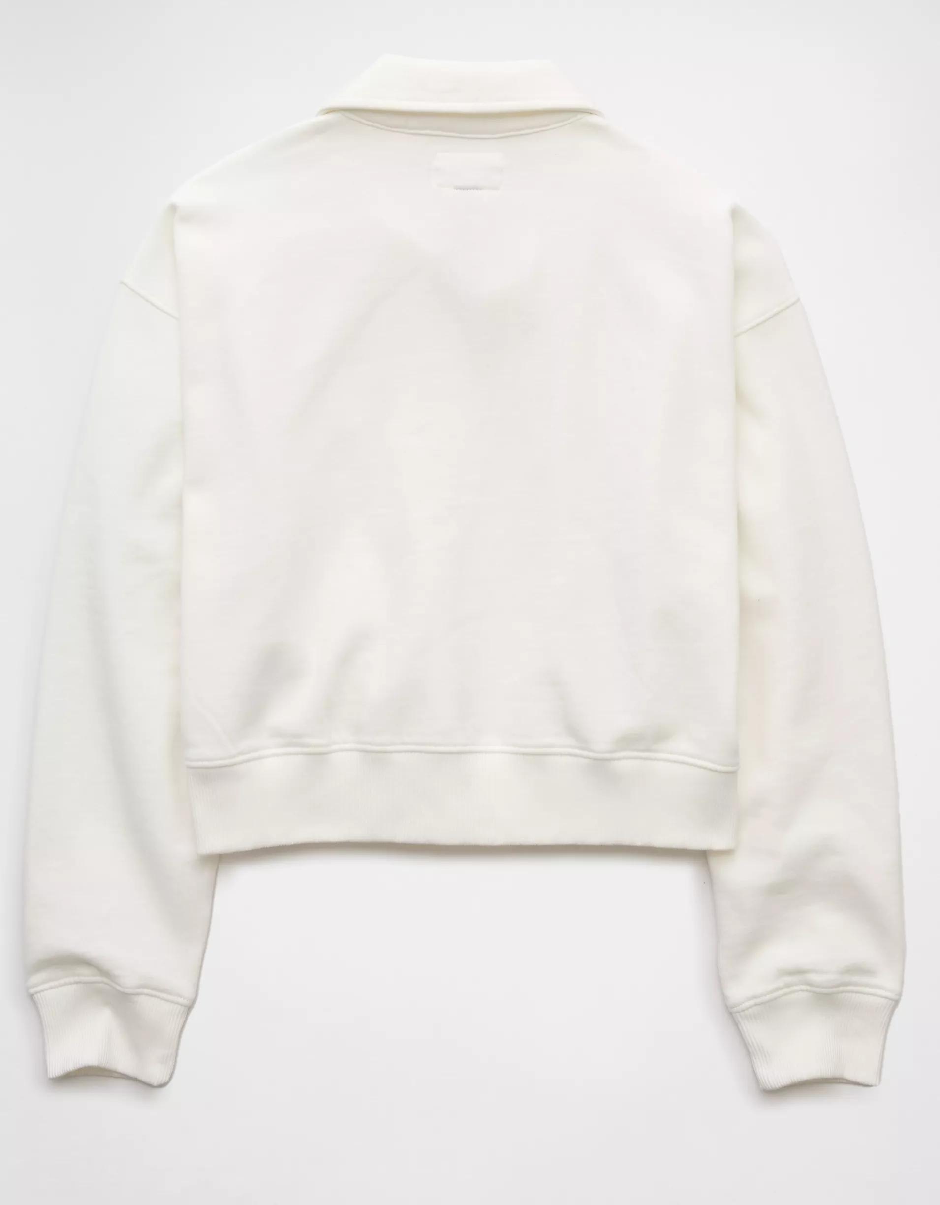 AE Cropped Polo Sweatshirt Product Image