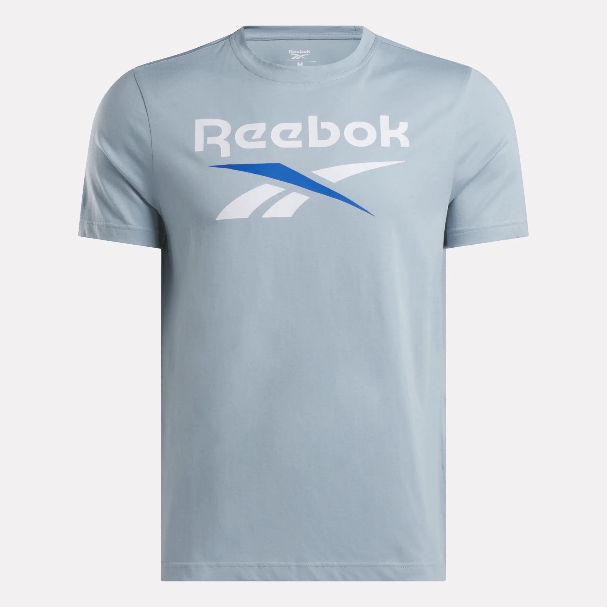 Men's Reebok Identity Big Stacked Logo T-Shirt Male Product Image