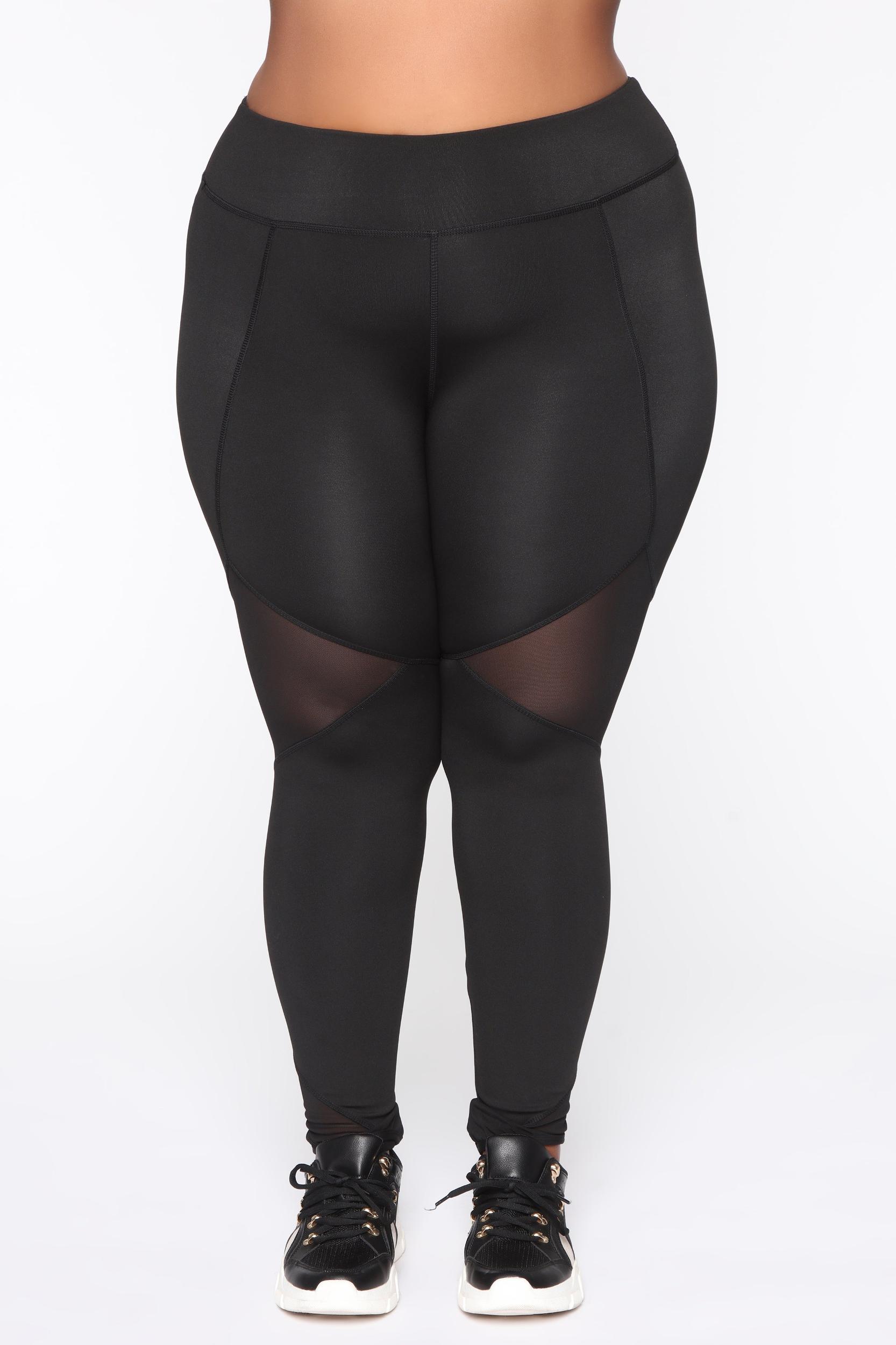 Mesh It Up Active Leggings - Black Product Image