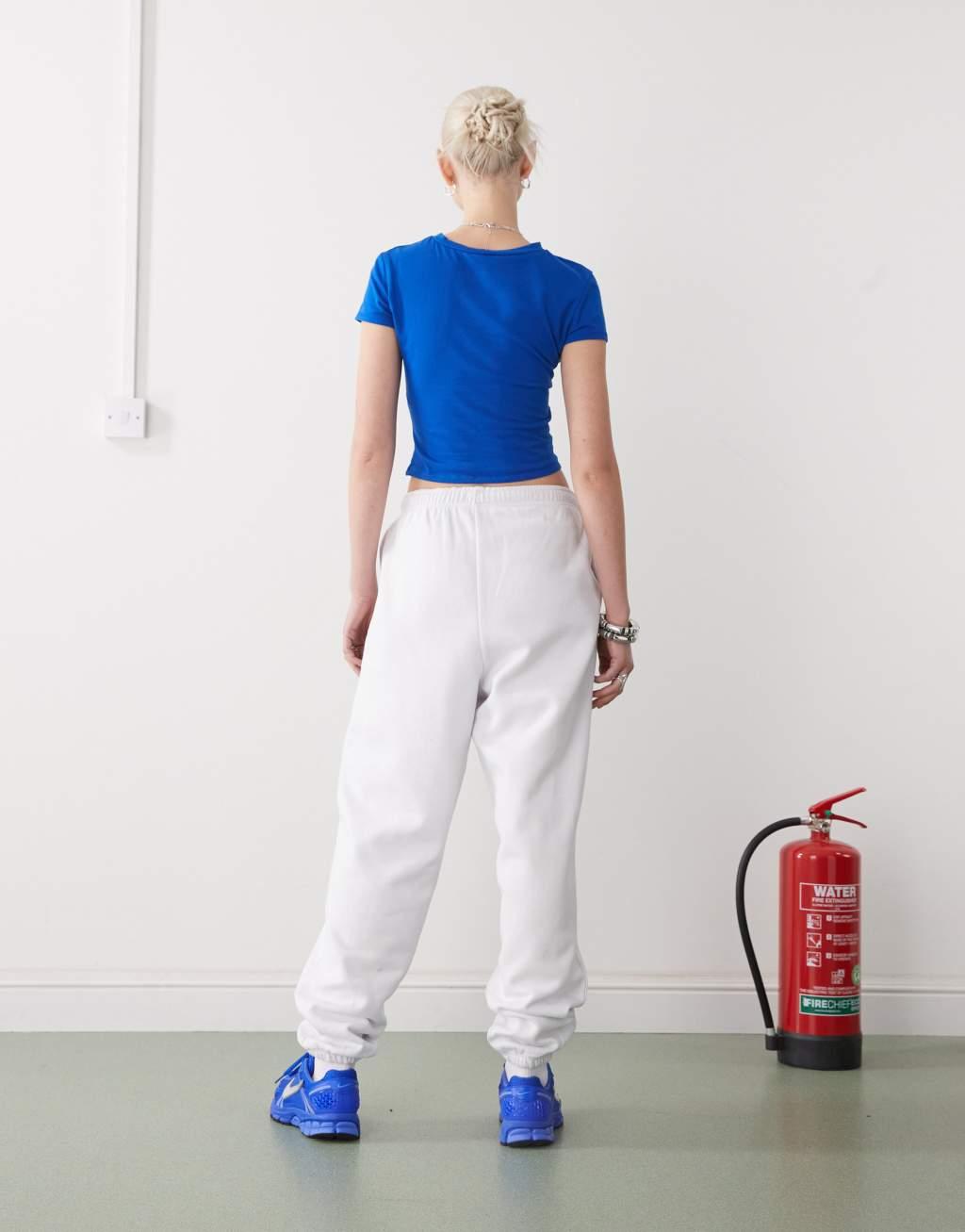 COLLUSION white logo sweatpants Product Image