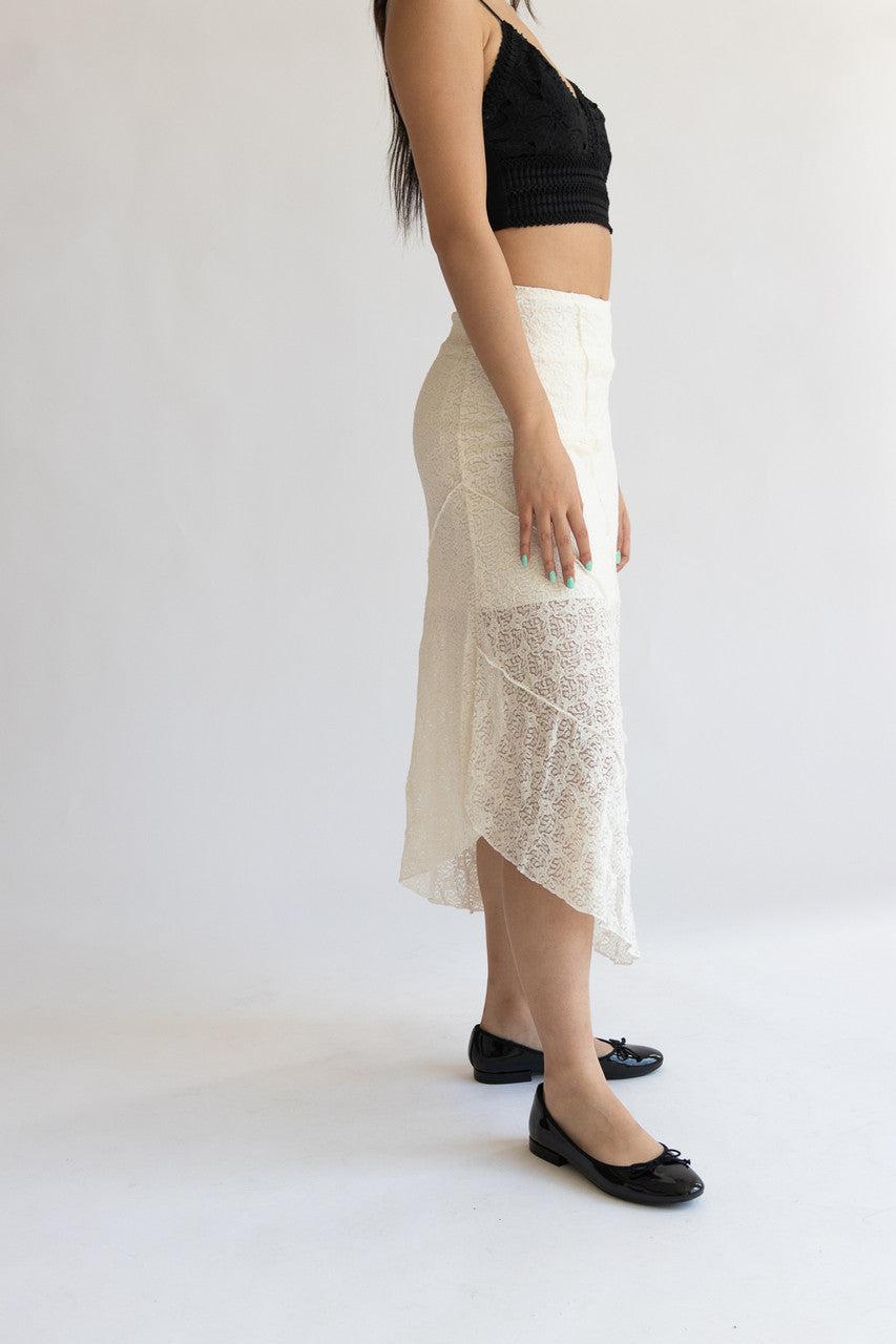 Lace Asymmetrical Skirt Product Image