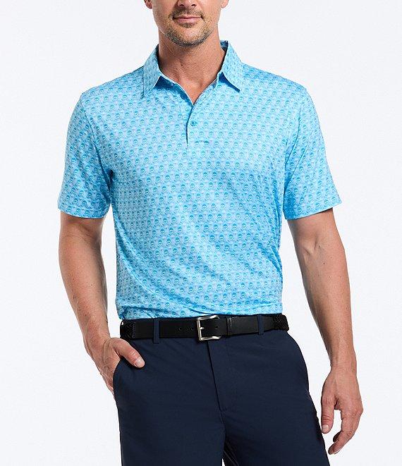Robert Graham Skull Swing Performance Stretch Short Sleeve Polo Shirt Product Image