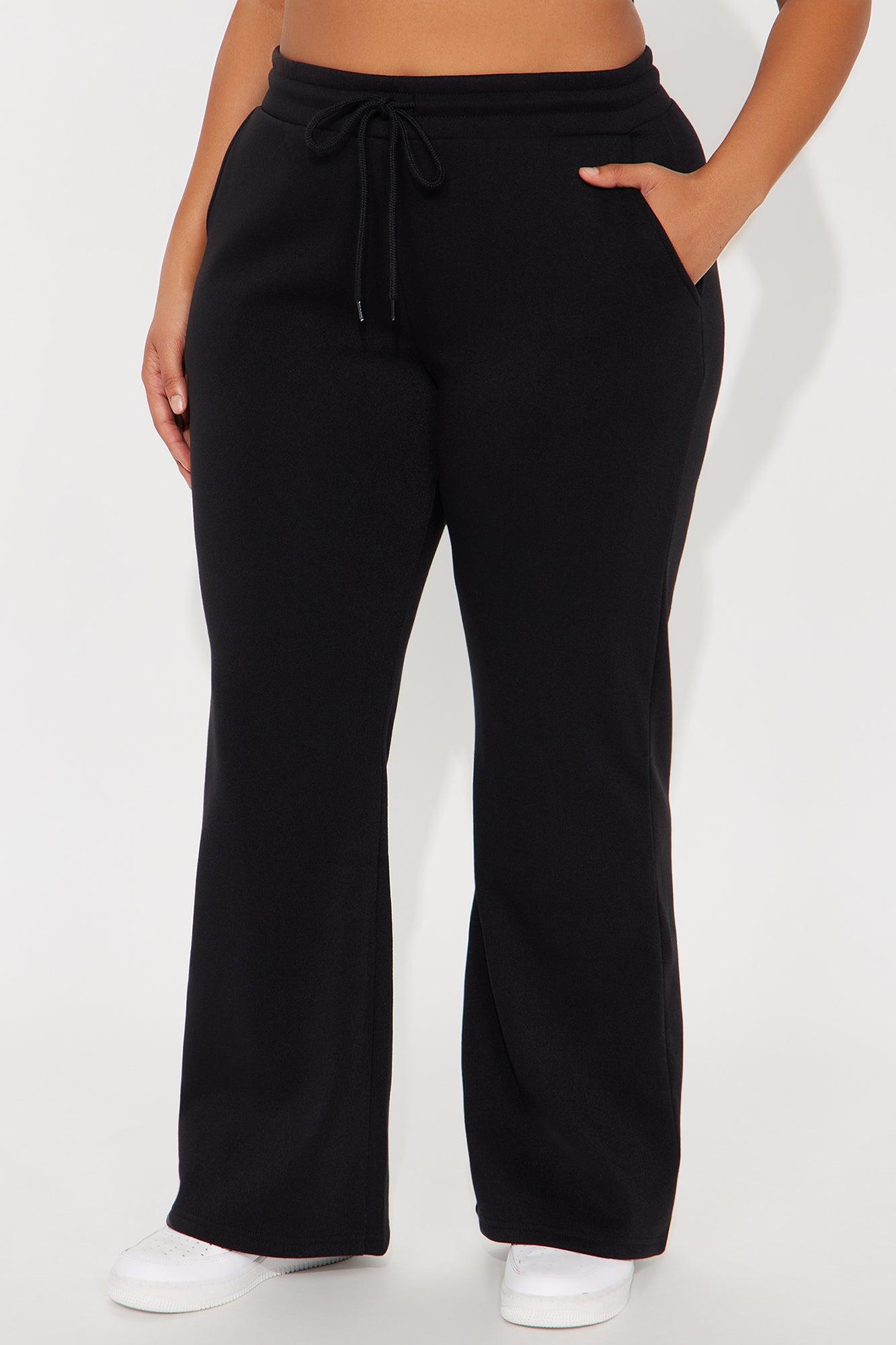Candice Petite Lounge Flare Pant - Black Product Image