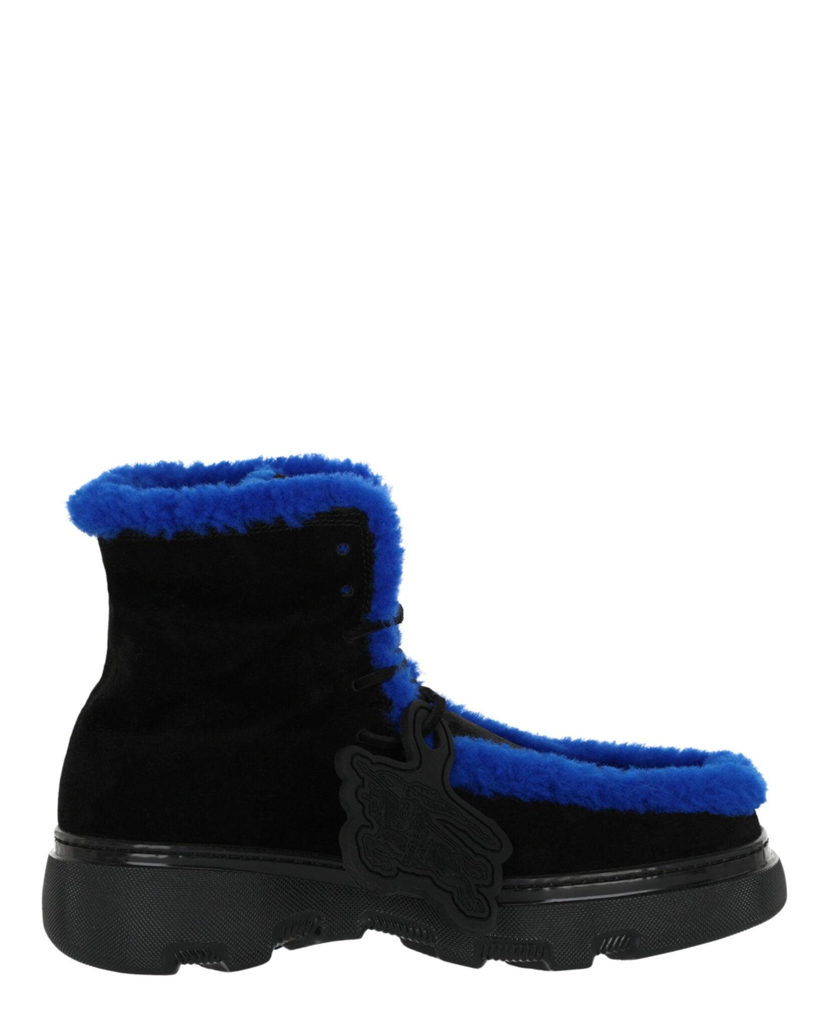 Burberry Creeper Shearling Boots Male Product Image