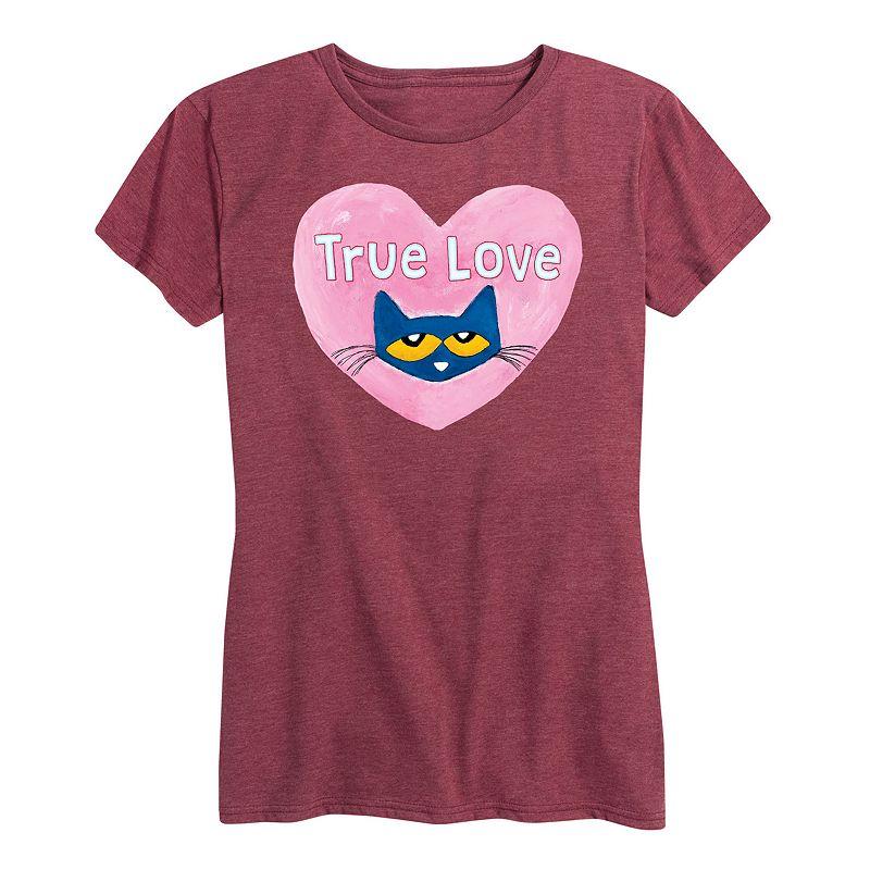 Women's Pete The Cat True Love Graphic Tee,  Product Image