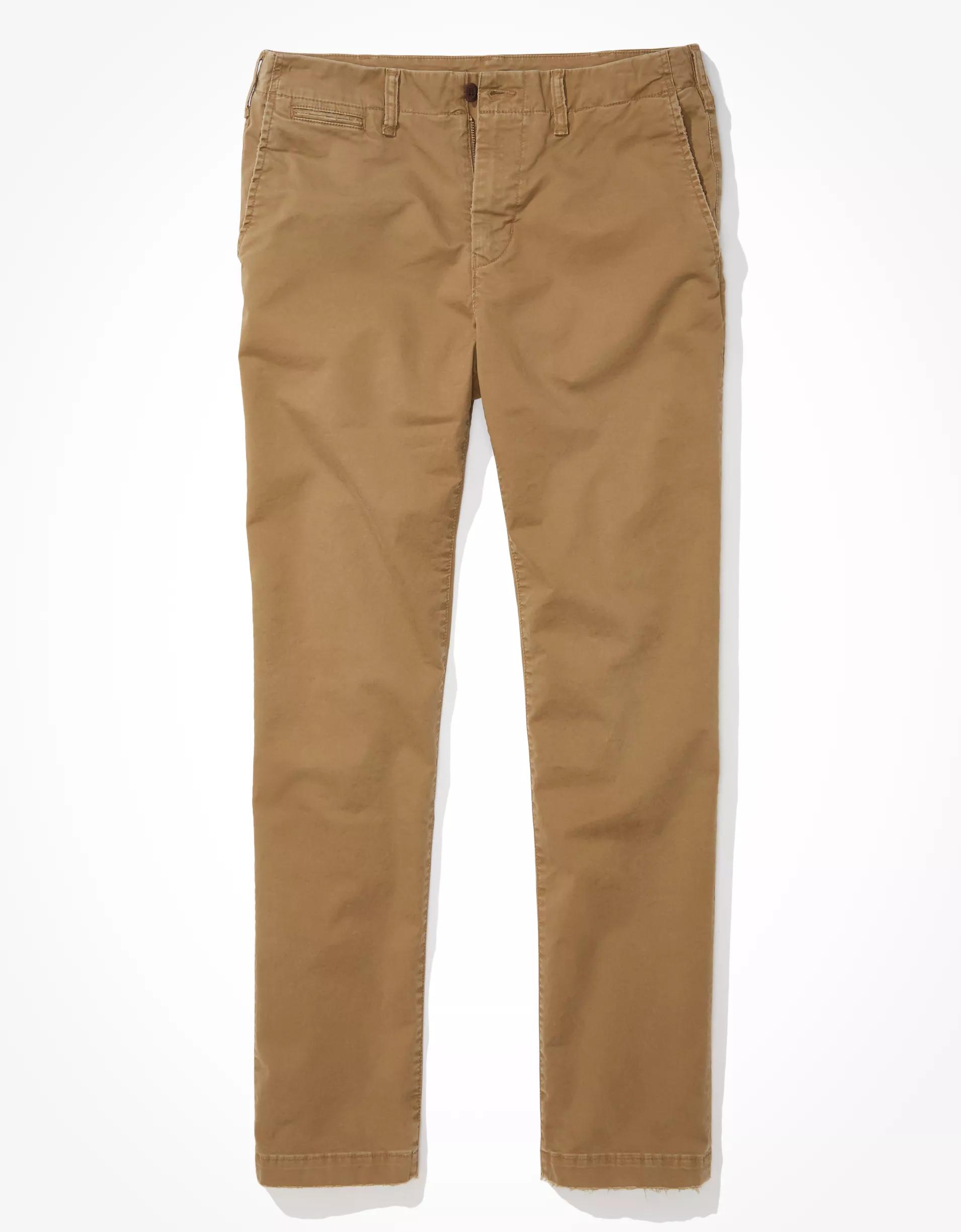 AE Flex Athletic Straight Lived-In Khaki Pant Product Image