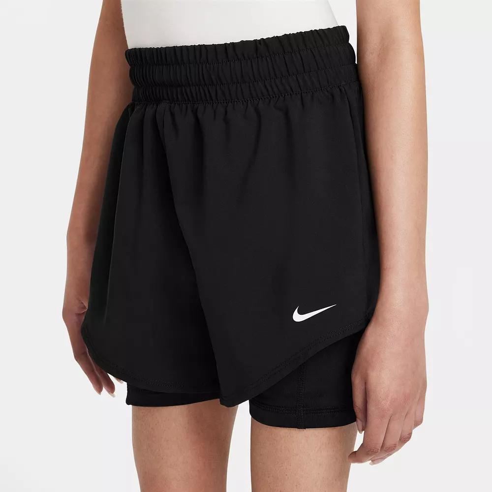 Nike Womens One Girls Dri-FIT 3 2-in-1 Shorts | HF8237-010 Product Image