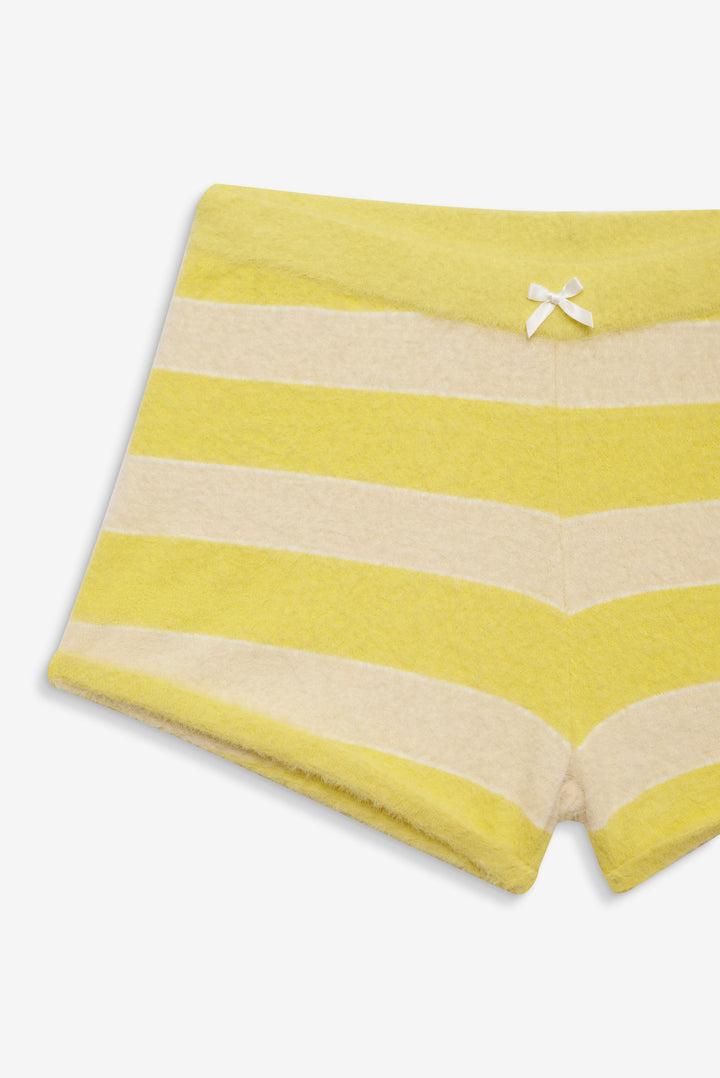 Sleepy Stripe Shorts — Yellow Product Image